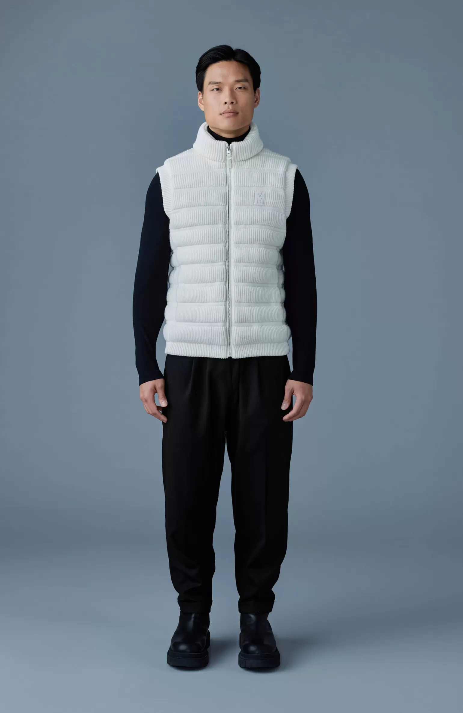 Mackage ALAN Cashmere light down vest Cream Hot