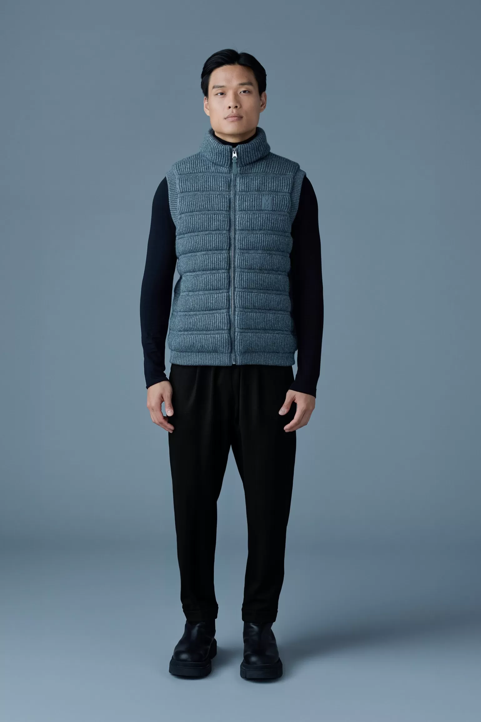 Mackage ALAN Cashmere light down vest CarbonMix Outlet