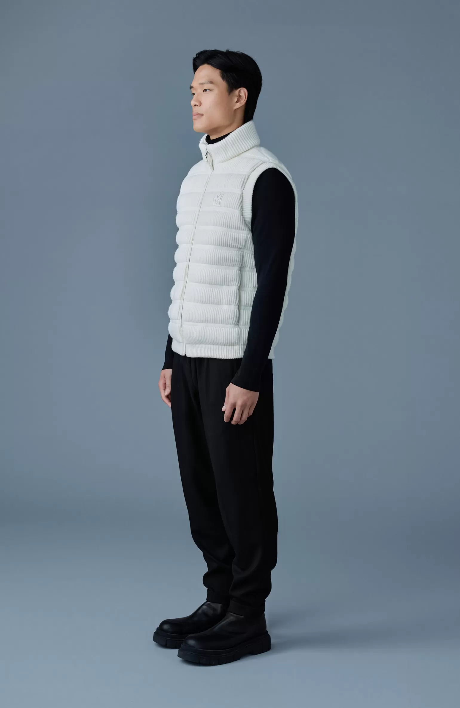 Mackage ALAN Cashmere light down vest Cream Hot