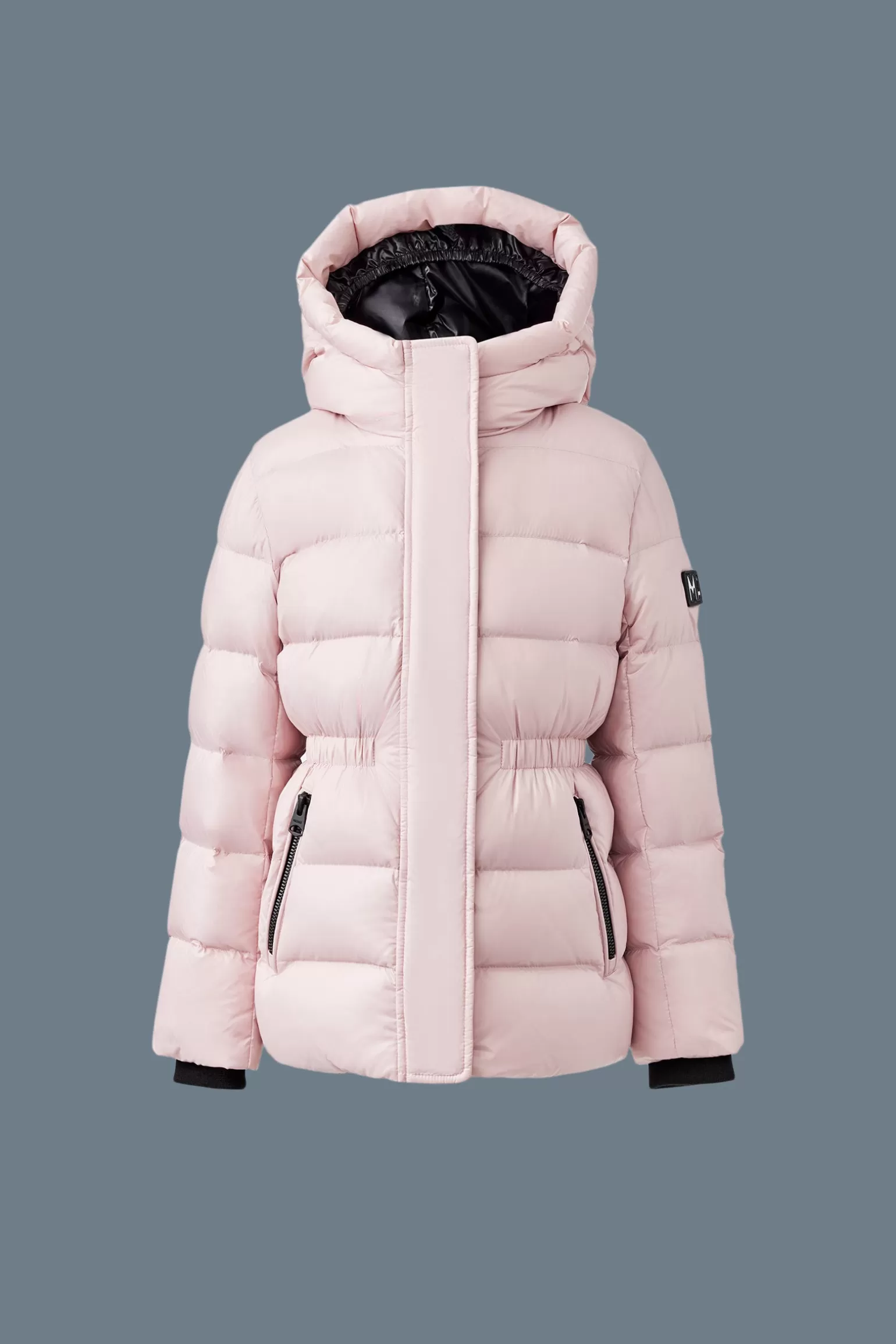 Mackage ALANNIS Lustrous Medium down parka with hood for kids (8-14 years) Rose Outlet
