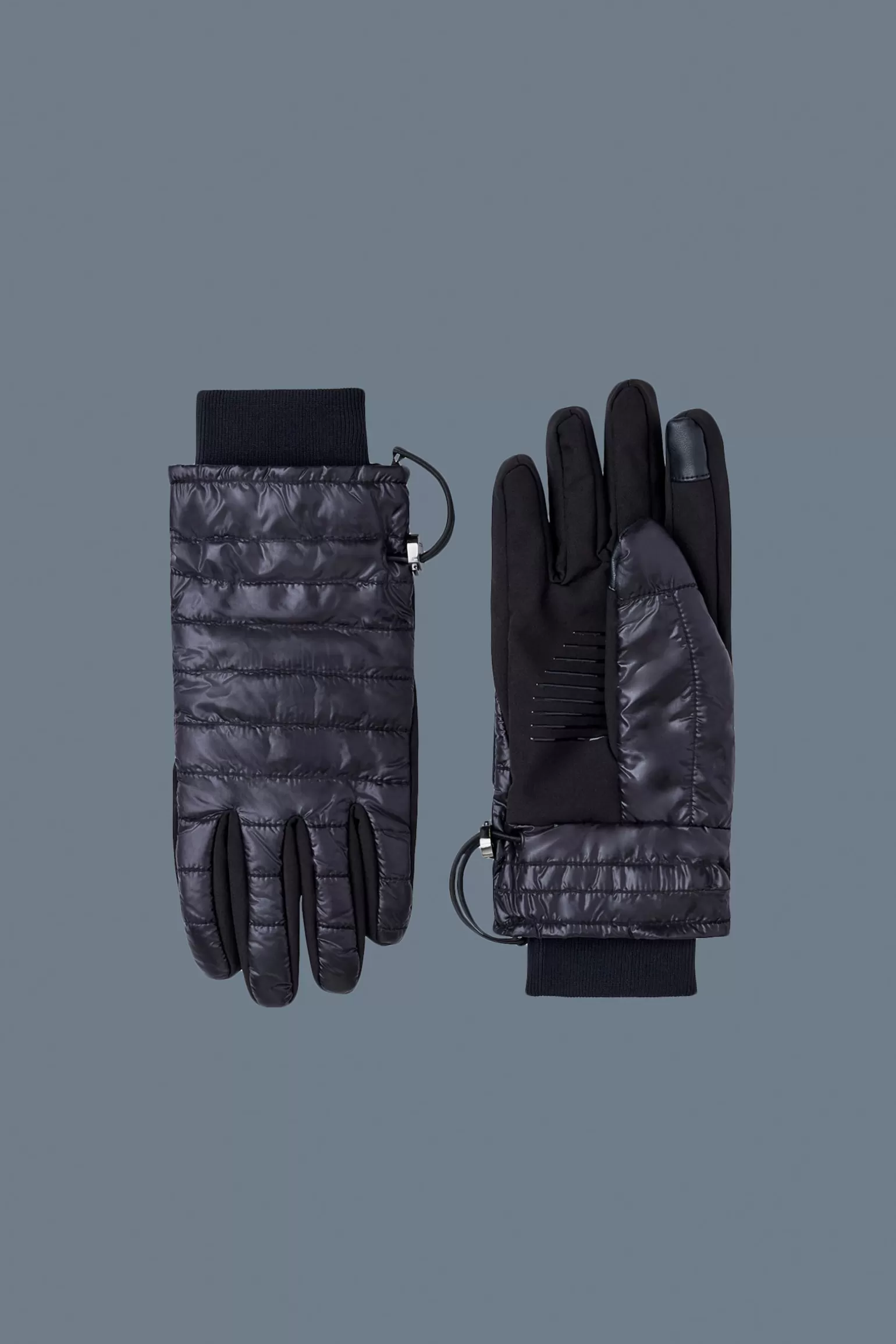 Mackage ALFIE RE-STOP foil glove with bungee cuff Black Outlet