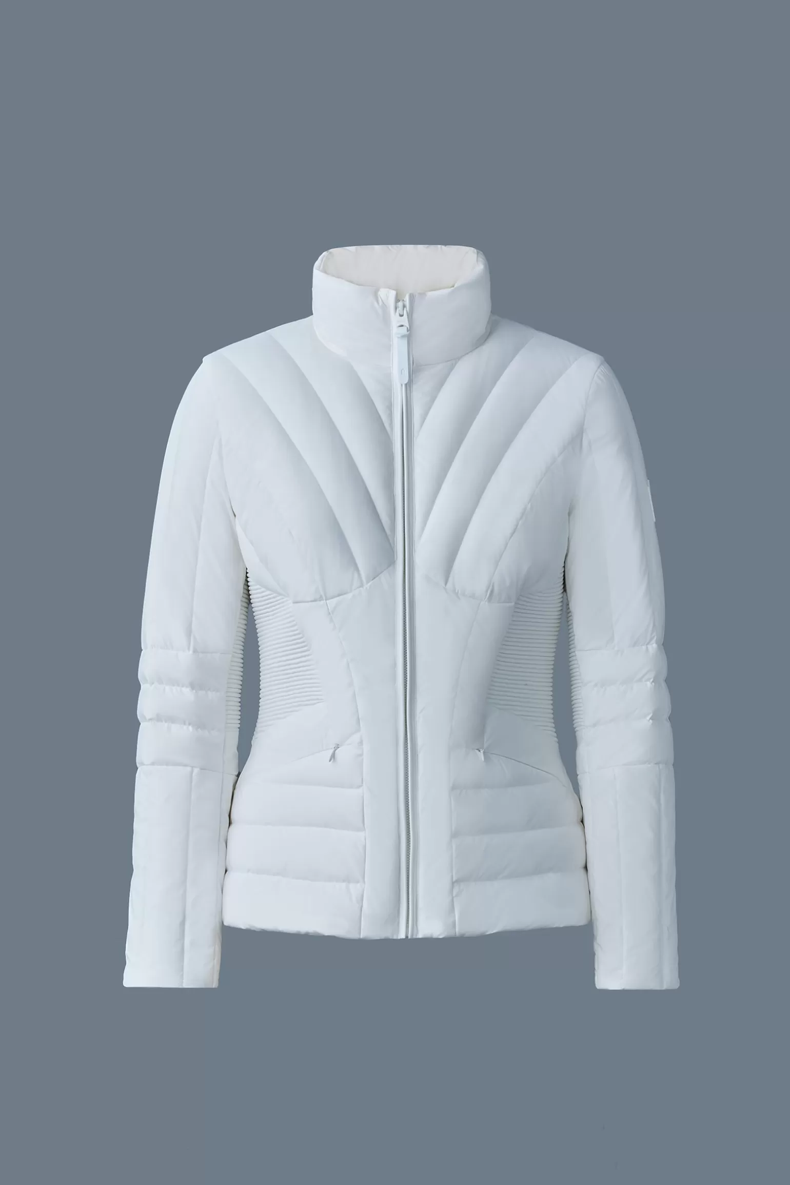 Mackage ALMA Smocked detail light down jacket White Flash Sale