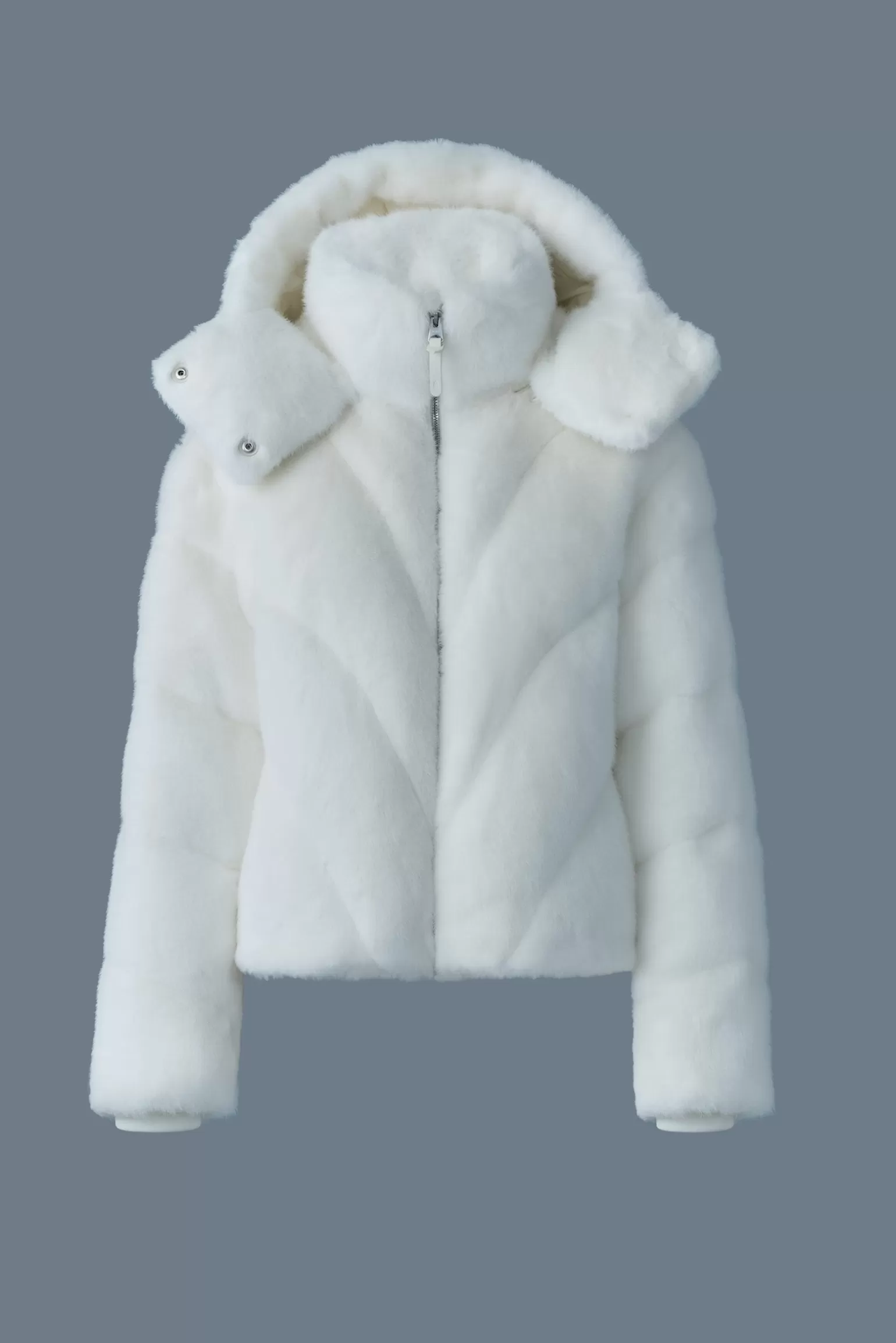 Mackage ANIK Brushed faux-fur down jacket Cream Discount