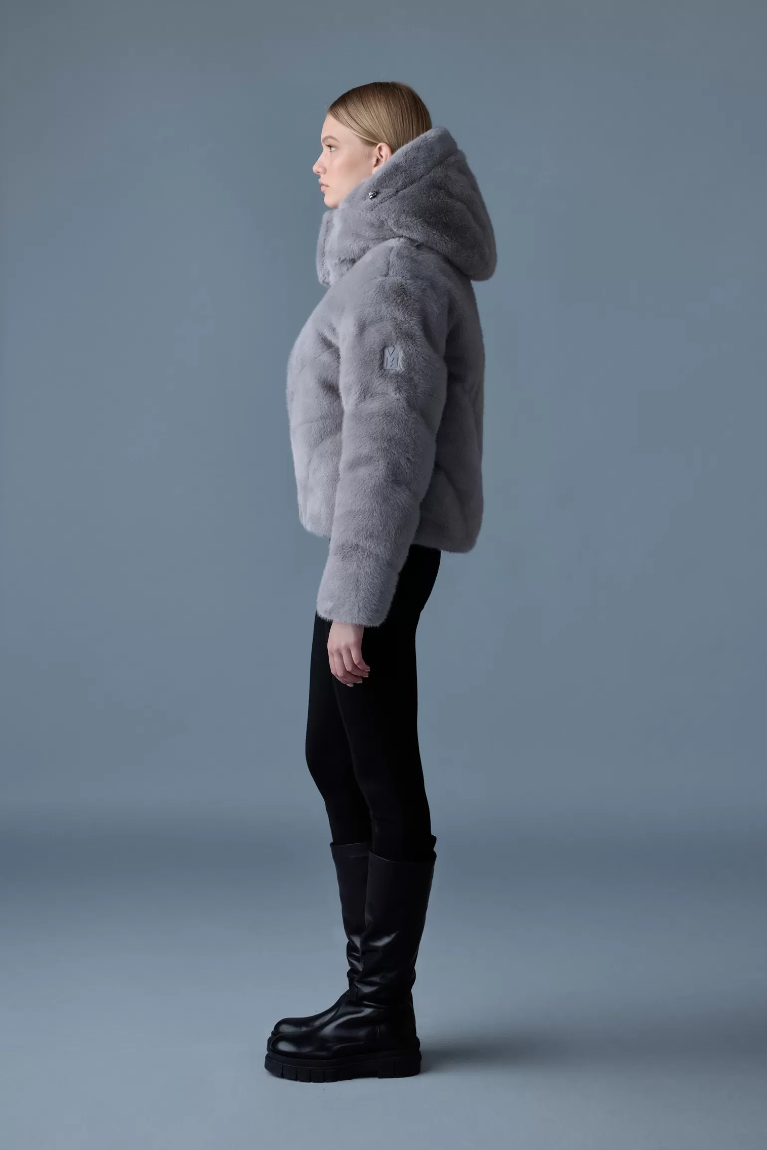 Mackage ANIK Brushed faux-fur down jacket Carbon Shop