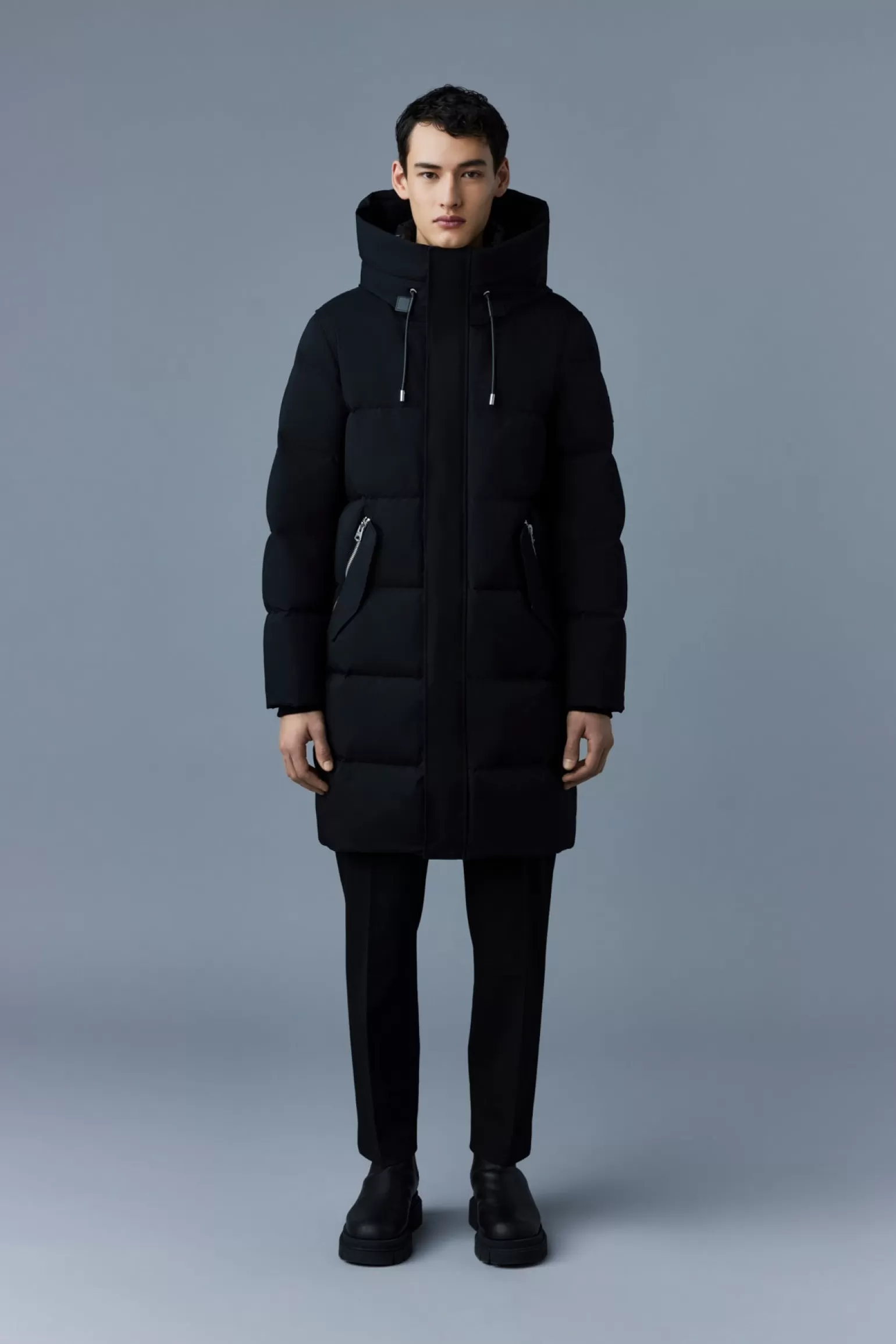 Mackage ANTOINE 2-in-1 recycled down parka with removable bib Black Online