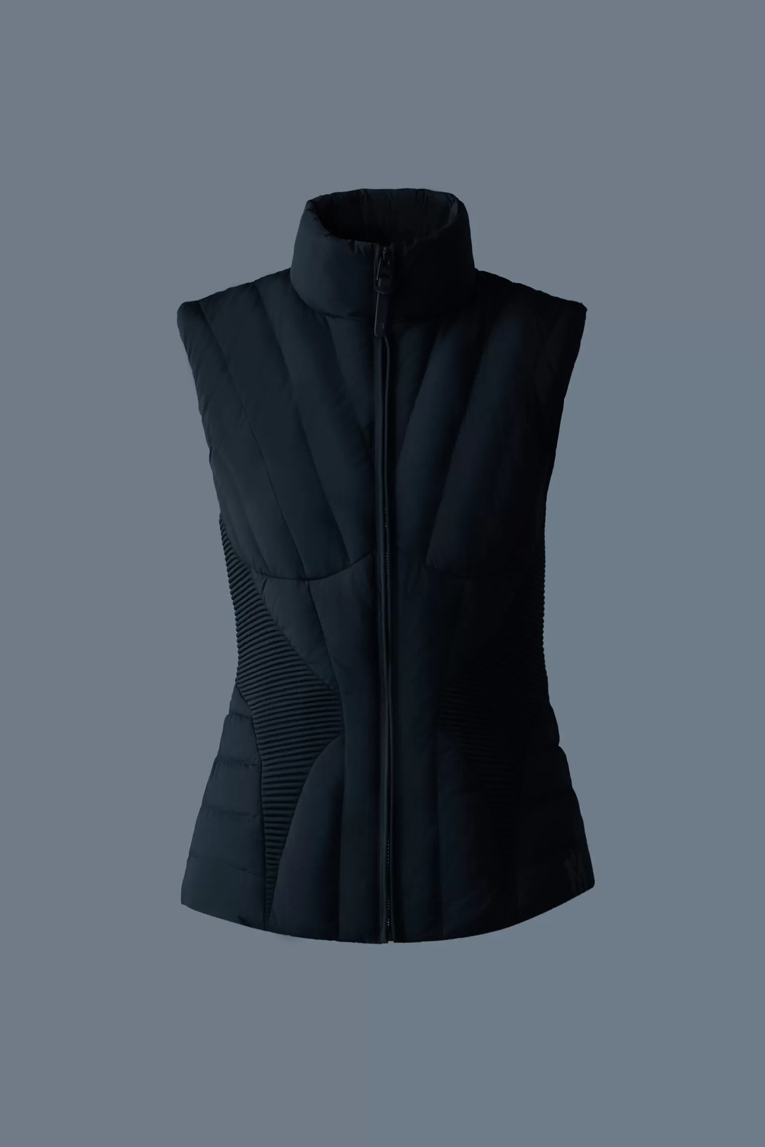 Mackage AURELIA Smocked detail light down vest Black Flash Sale