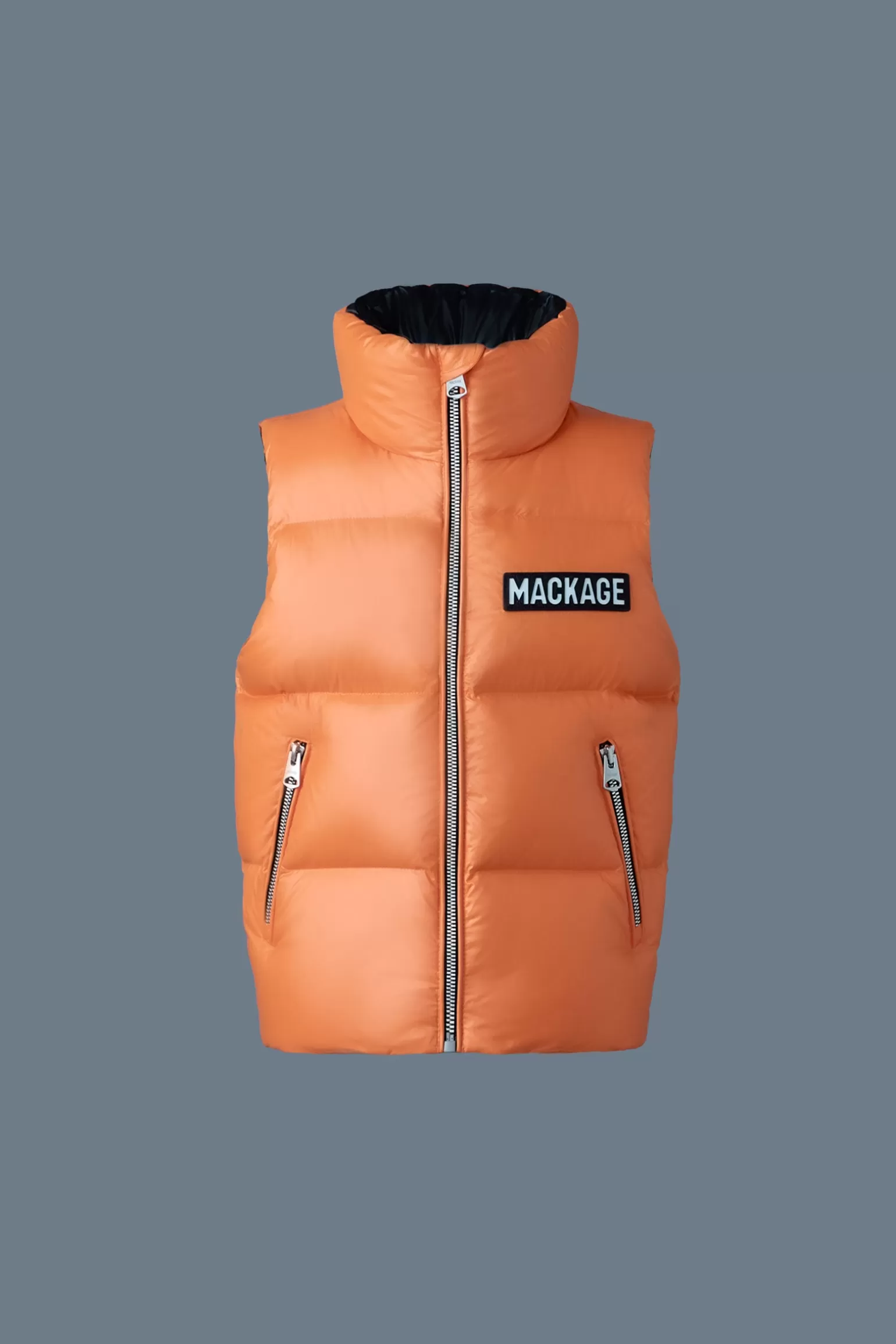 Mackage CHARLEE Lustrous light down puffer vest for kids (8-14 years) Flame Outlet