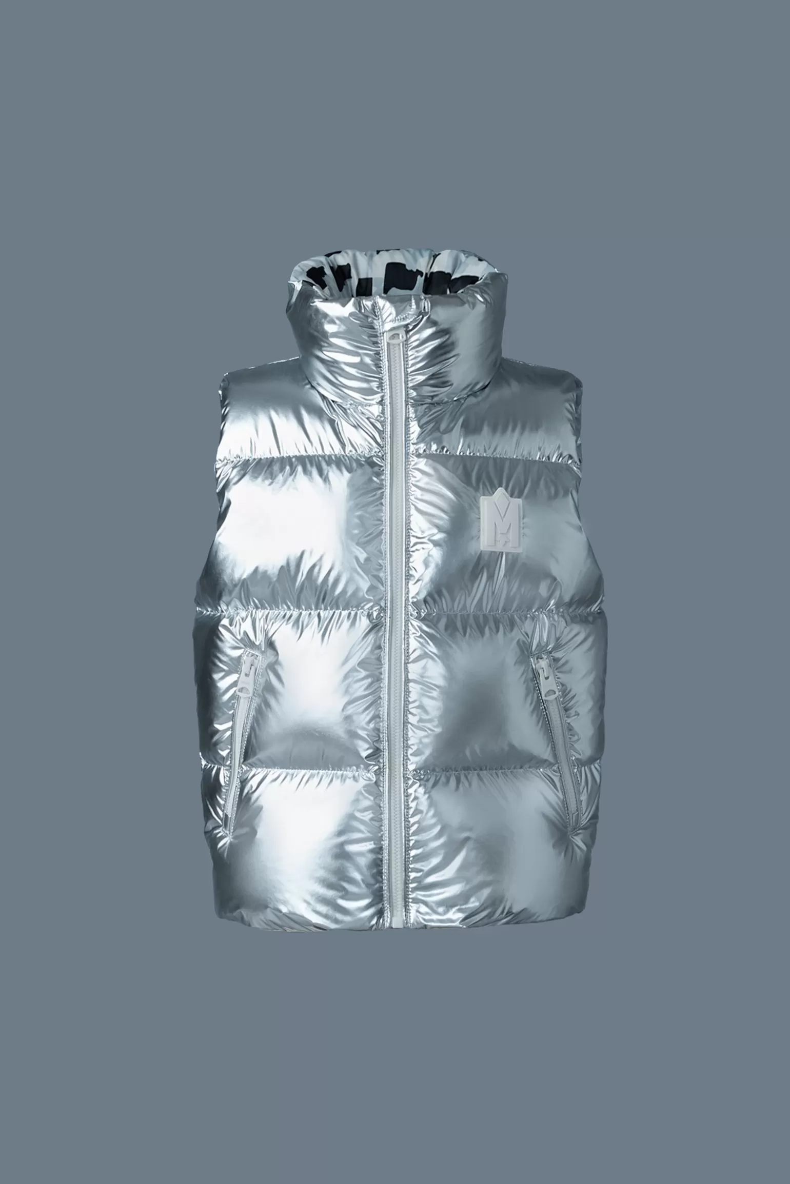 Mackage CHARLEE-TM Metallic light down puffer vest for toddlers (2-6 years) Silver Cheap