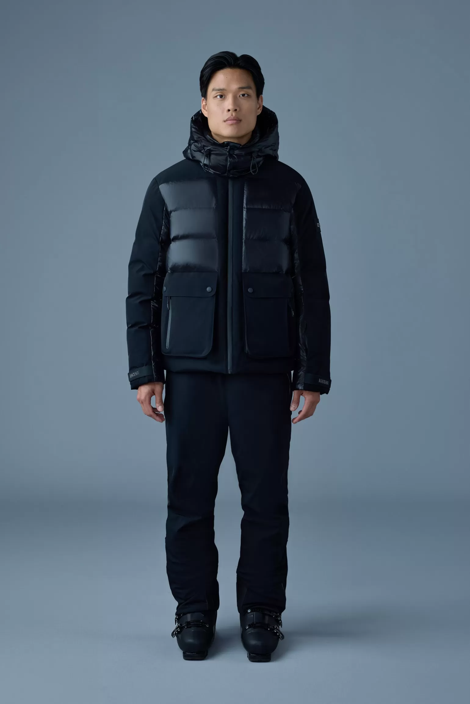 Mackage CODY Down ski jacket with hood Black Discount