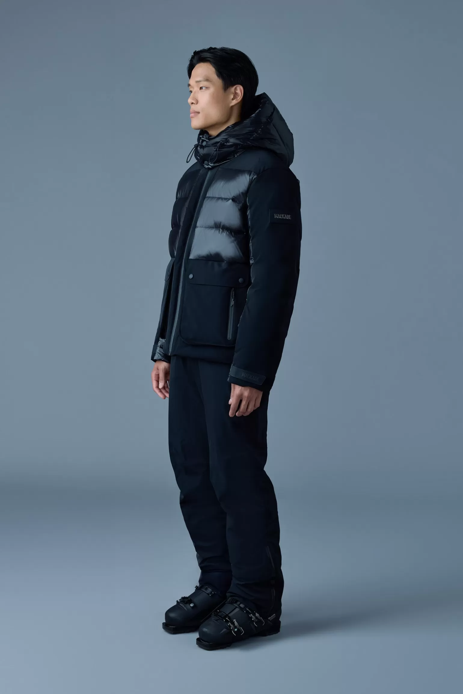 Mackage CODY Down ski jacket with hood Black Discount