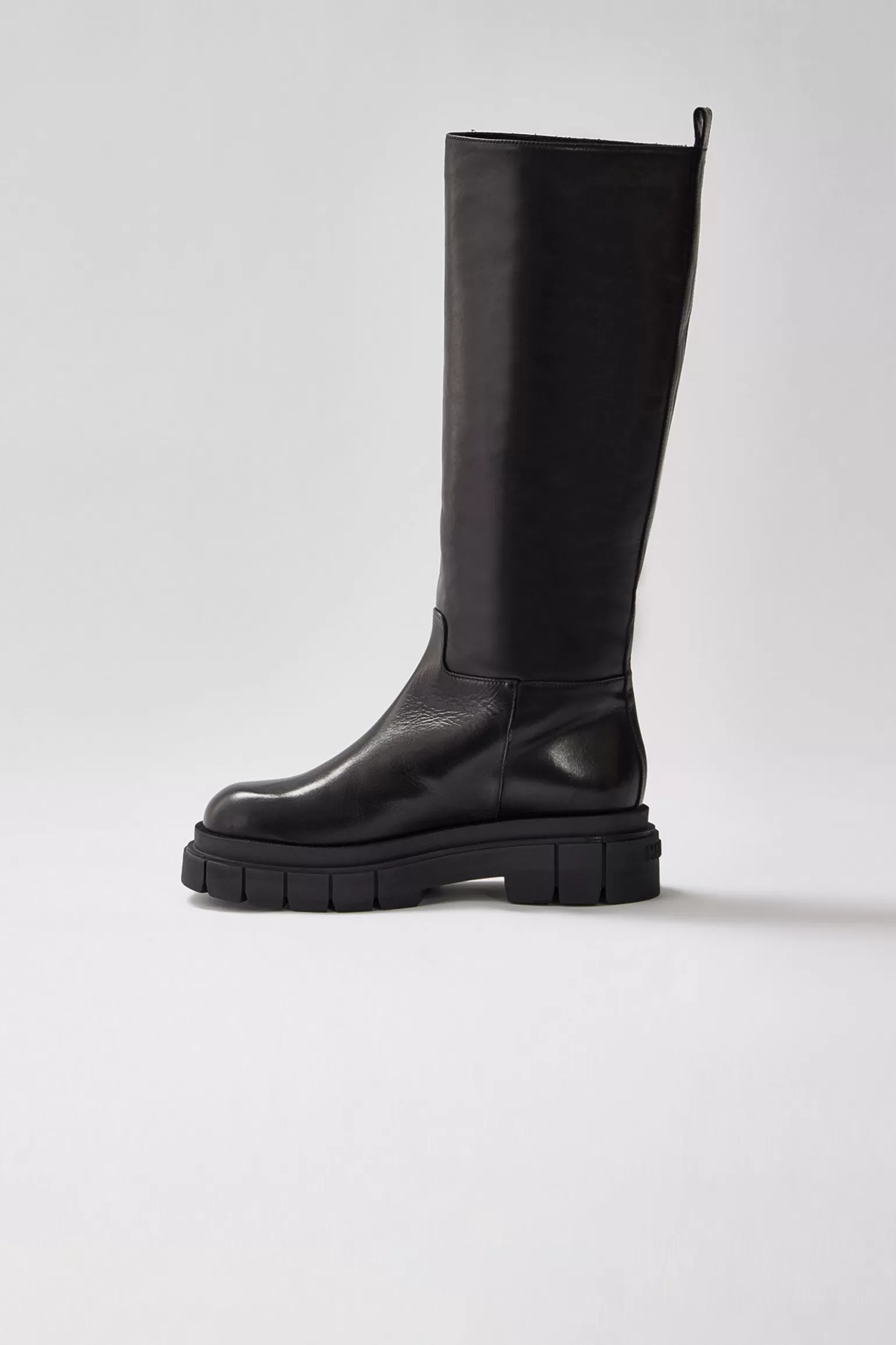 Mackage COMMANDER shearling-lined lug sole (R) Leather boot for women Black Best