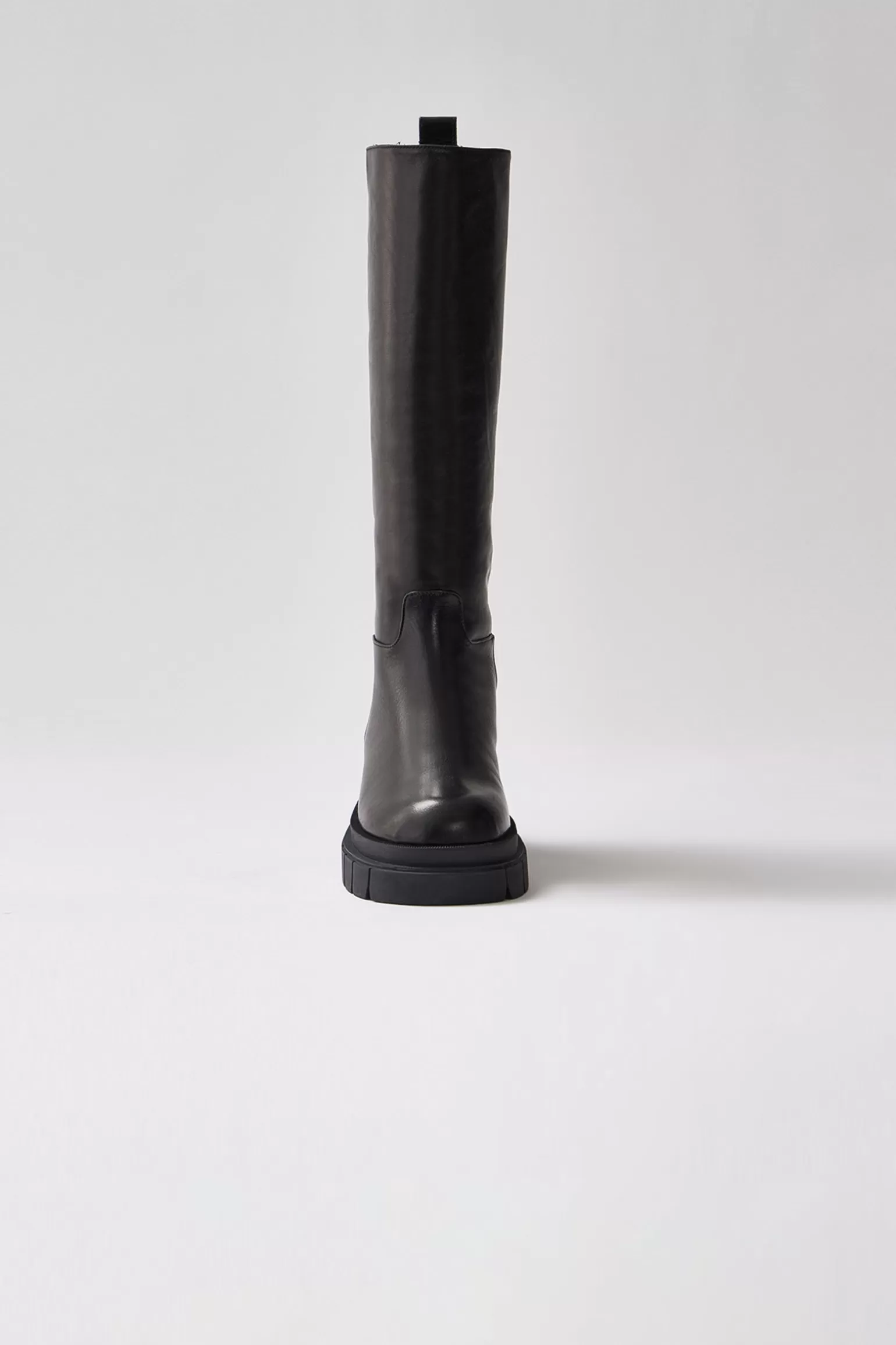 Mackage COMMANDER shearling-lined lug sole (R) Leather boot for women Black Best