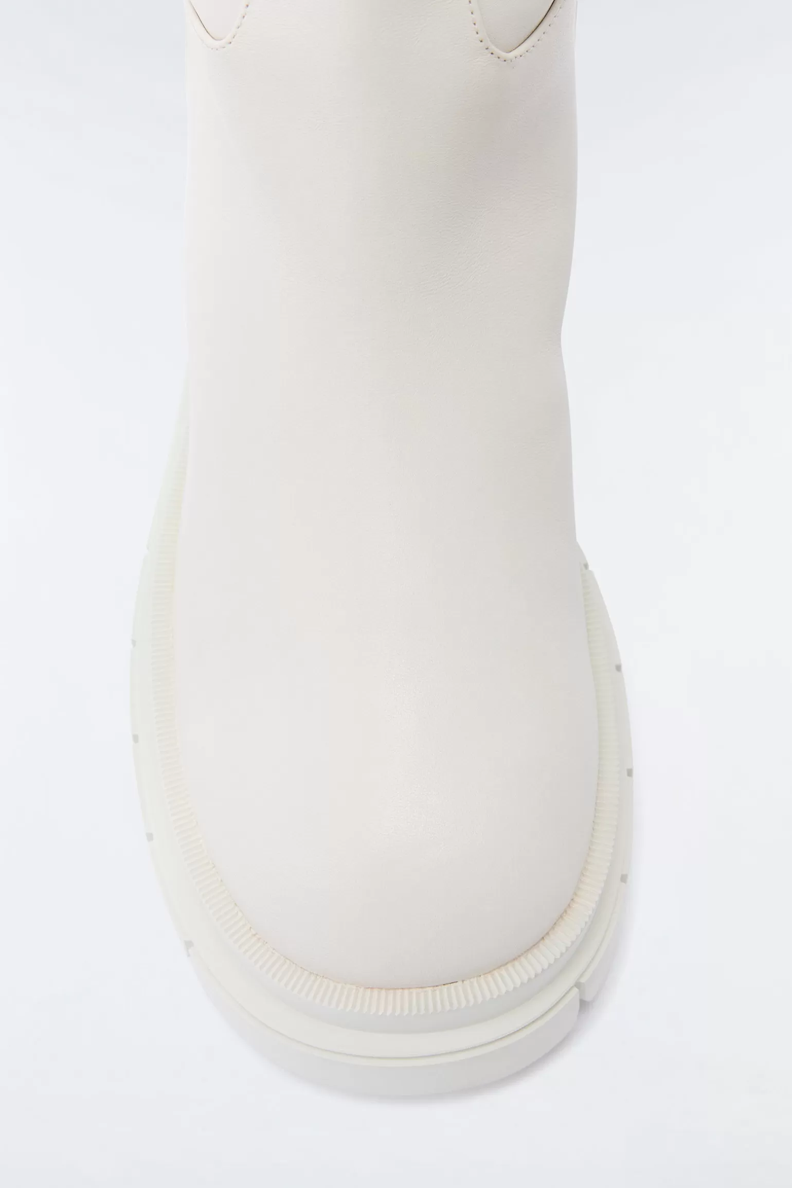 Mackage COMMANDER shearling-lined lug sole (R) Leather boot for women Cream Store