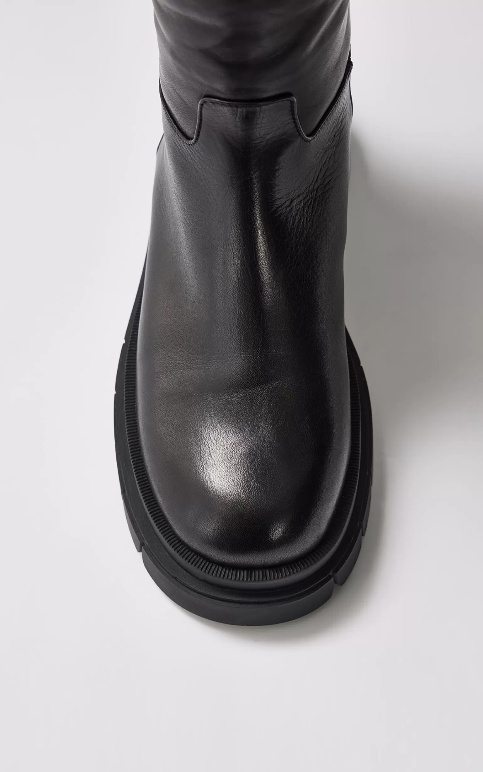 Mackage COMMANDER shearling-lined lug sole (R) Leather boot for women Black Best
