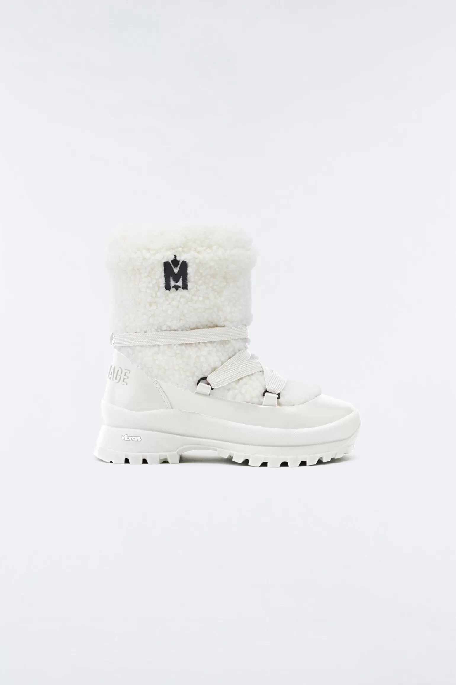 Mackage CONQUER shearling ankle boot for women Cream-Cream Sale