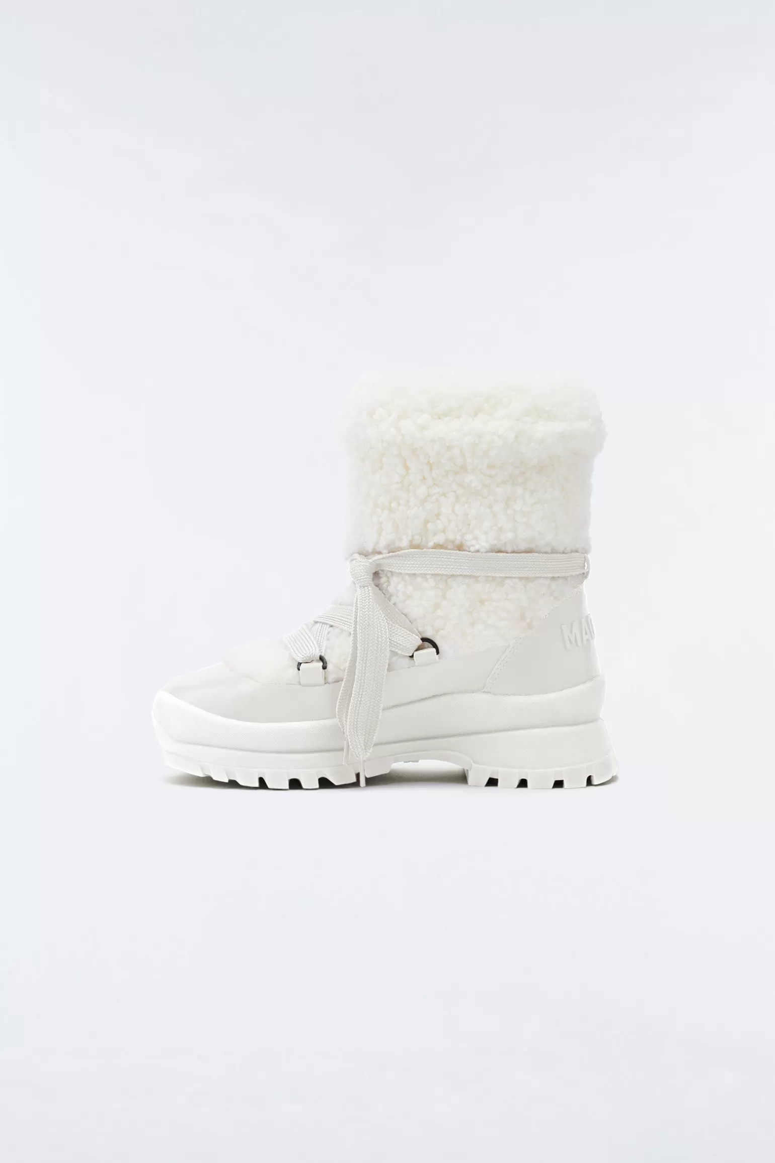 Mackage CONQUER shearling ankle boot for women Cream-Cream Sale