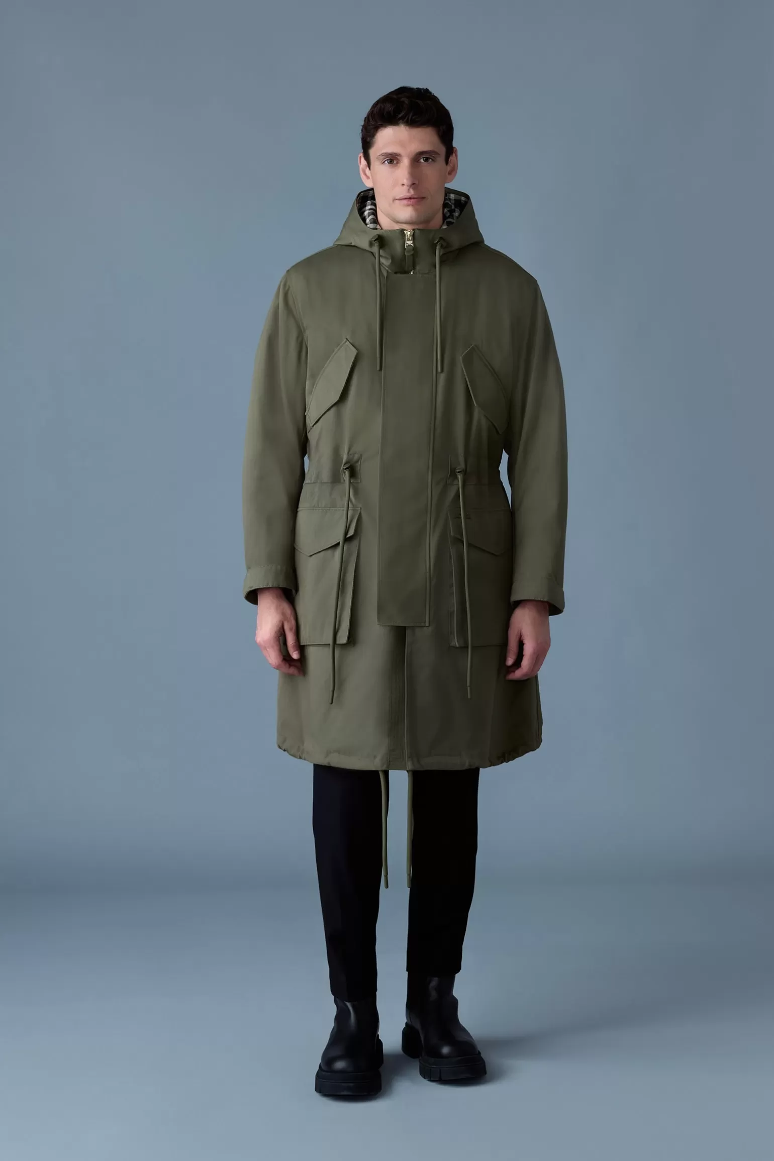 Mackage DESMOND 3-in-1 light down long parka LightMilitary Best