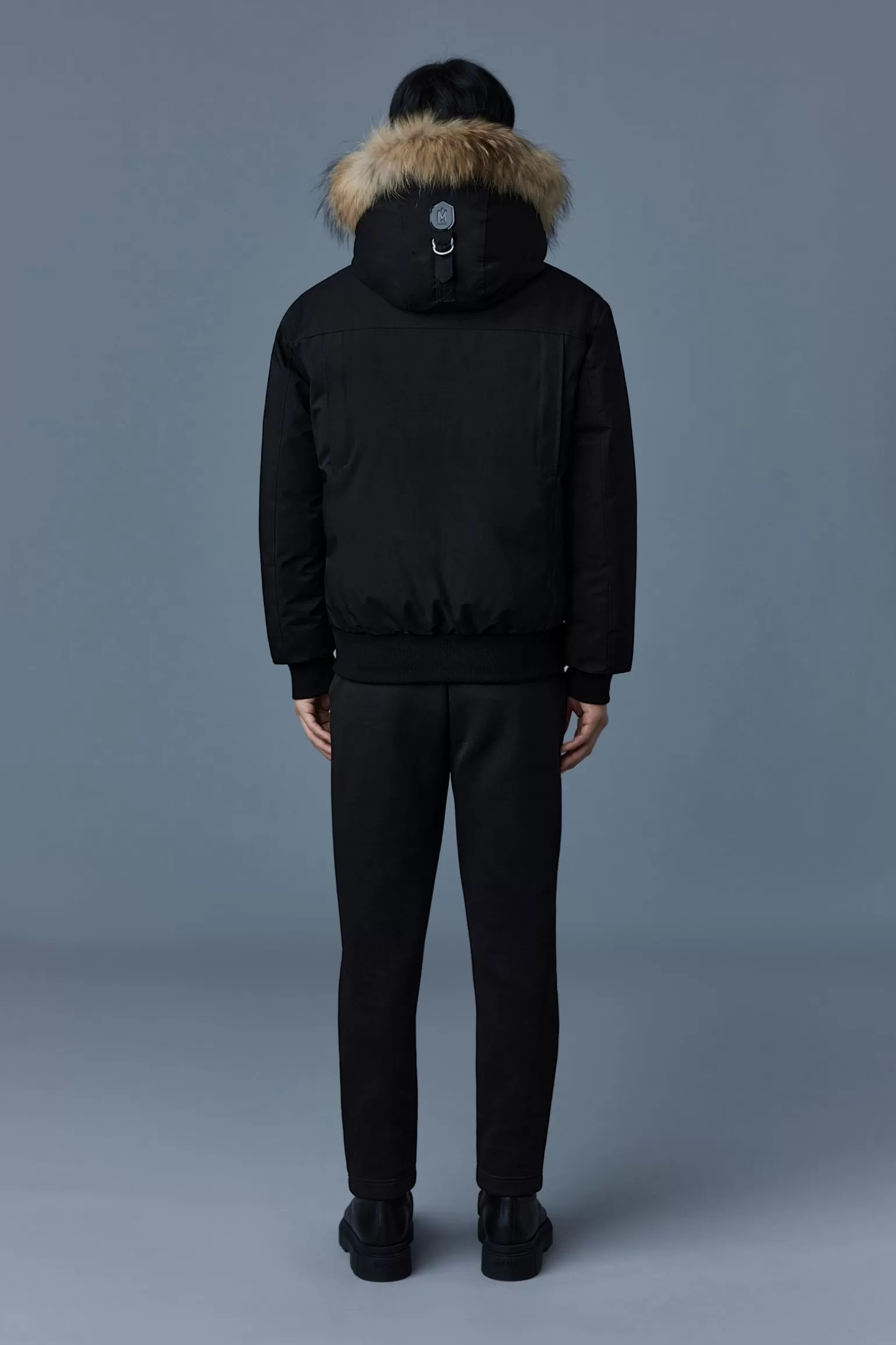 Mackage DIXON 2-in-1 Nordic Tech down bomber with natural fur Black Outlet