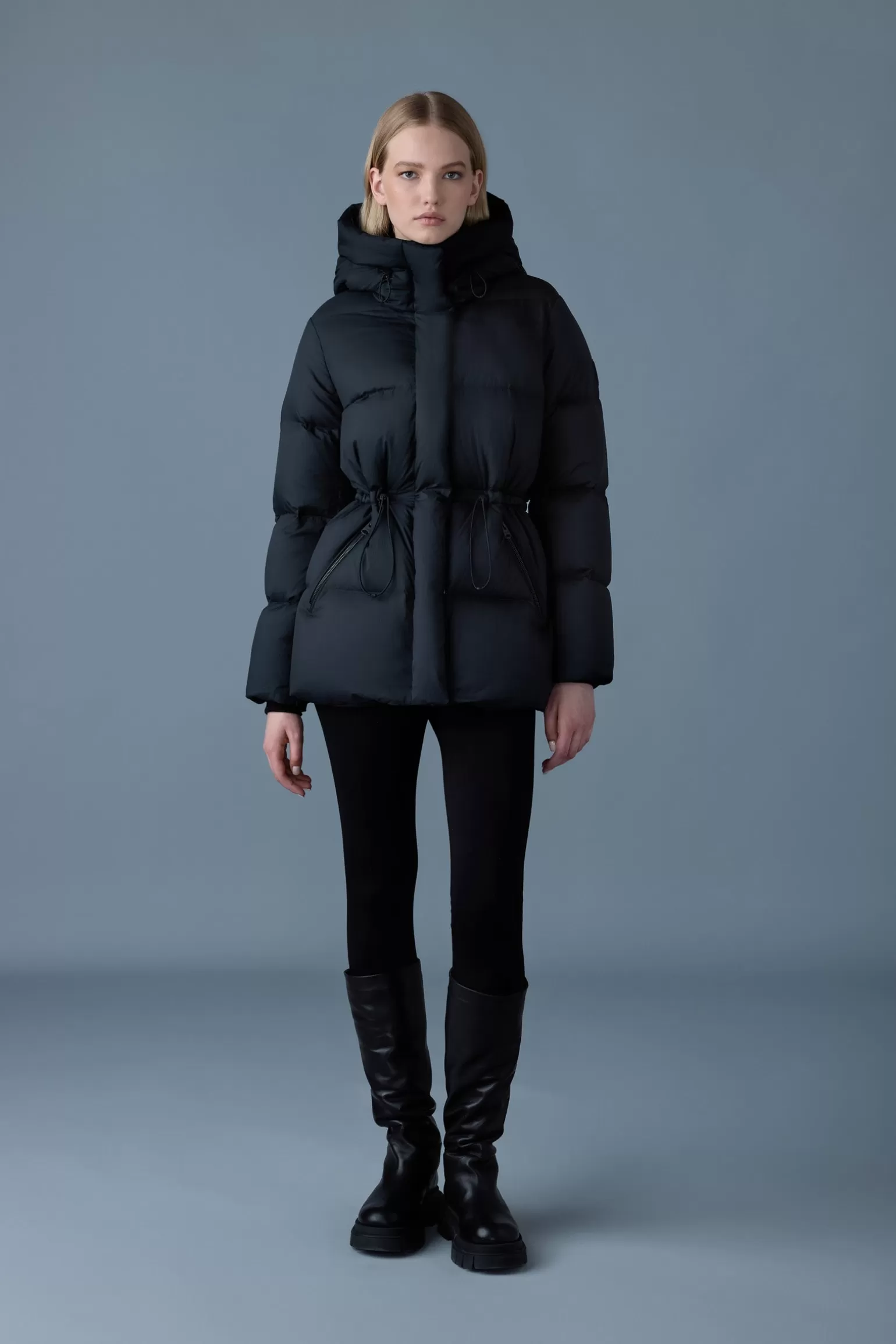 Mackage FREYA-SW Softwash crinkle down jacket Black Online