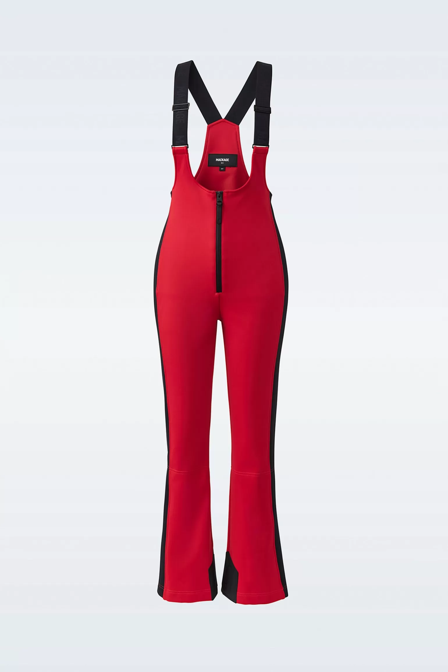 Mackage GIA Agile-360 fitted ski pants with suspenders Red Hot