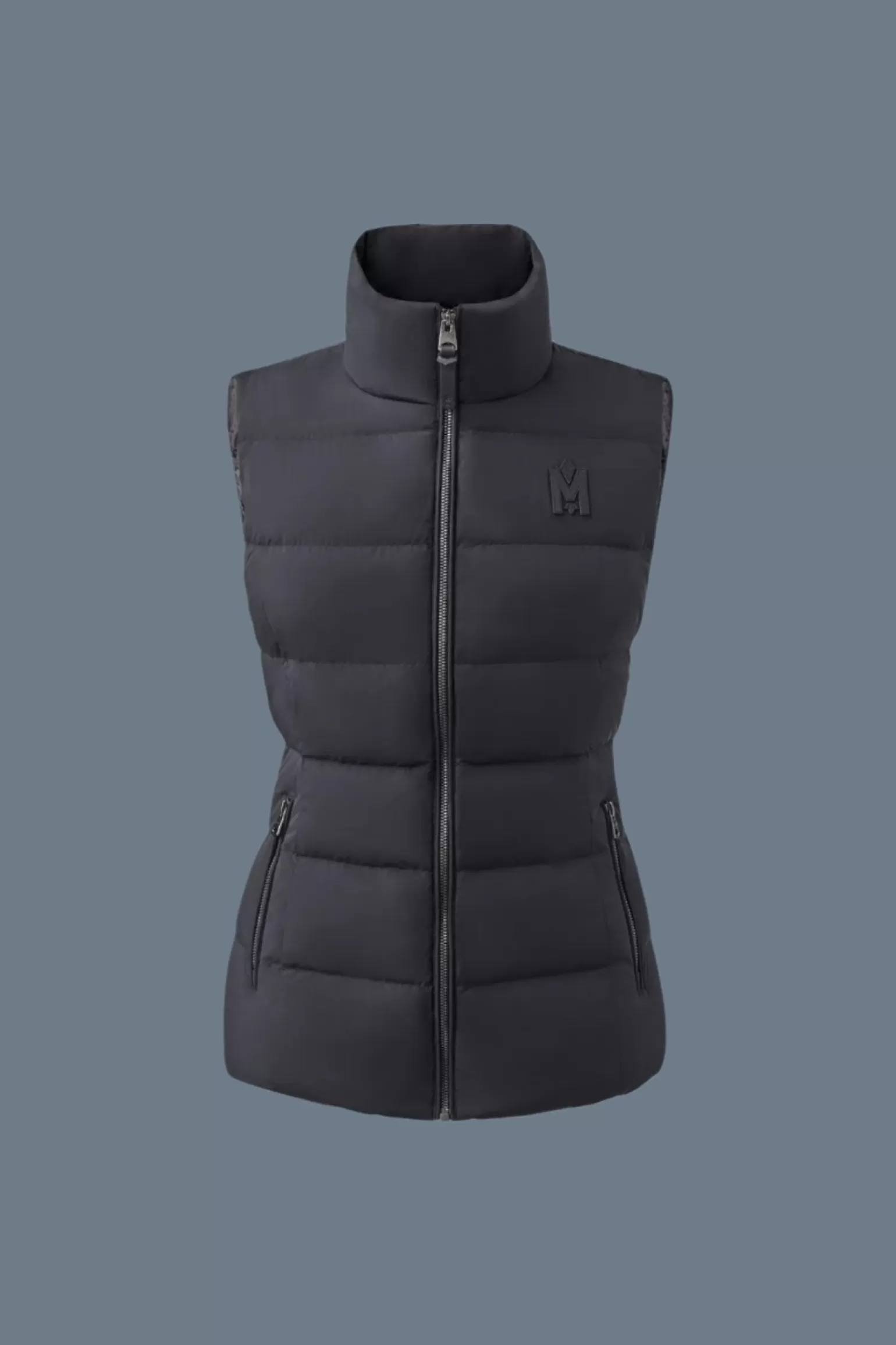 Mackage GISELA Stretch light down vest with stand collar Black Best Sale