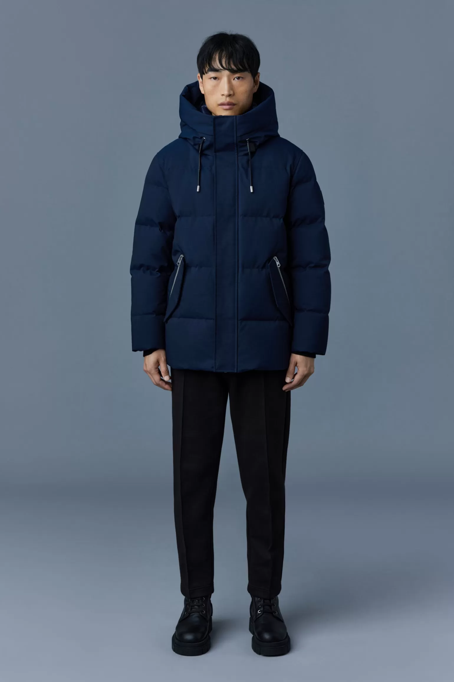 Mackage GRAYDON 2-in-1 lustrous light down jacket Navy Best