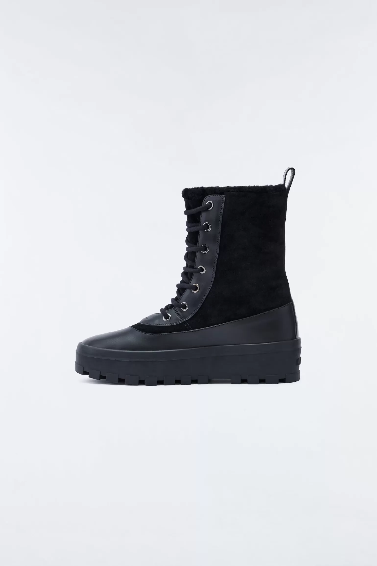 Mackage HERO lamb suede winter boot for men Black Shop