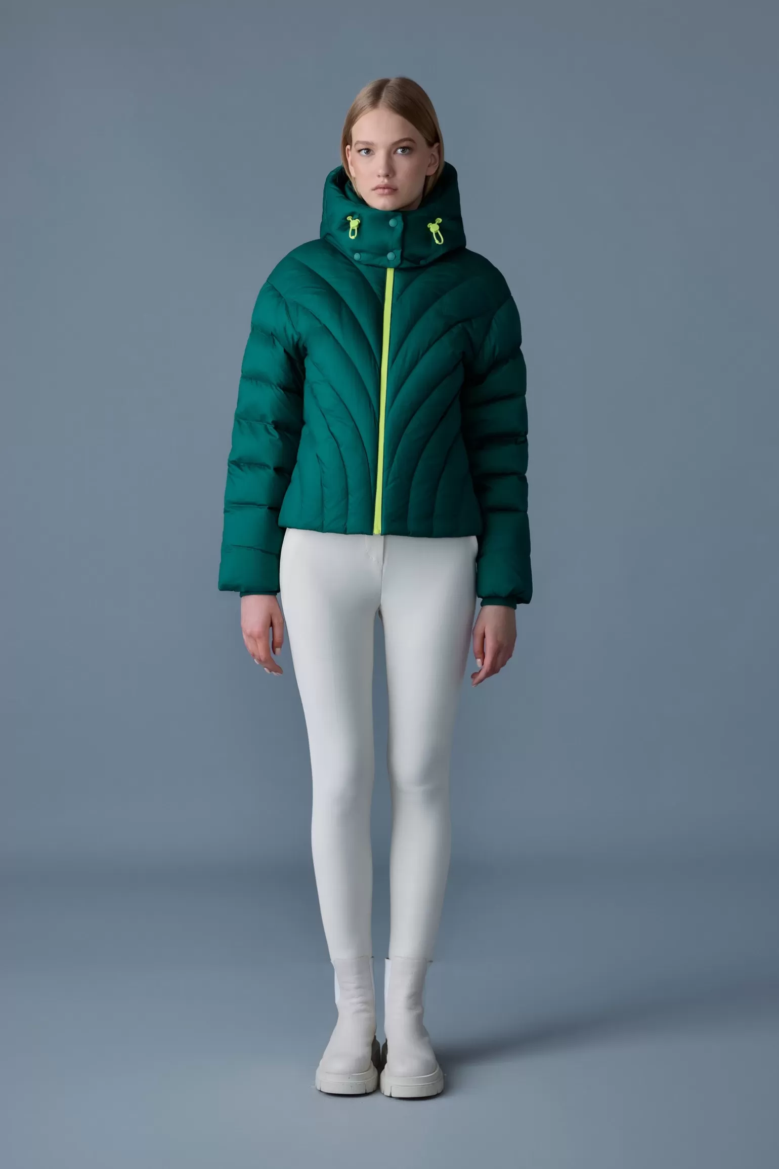 Mackage HOPE Softwash rounded quilt down jacket Emerald Online