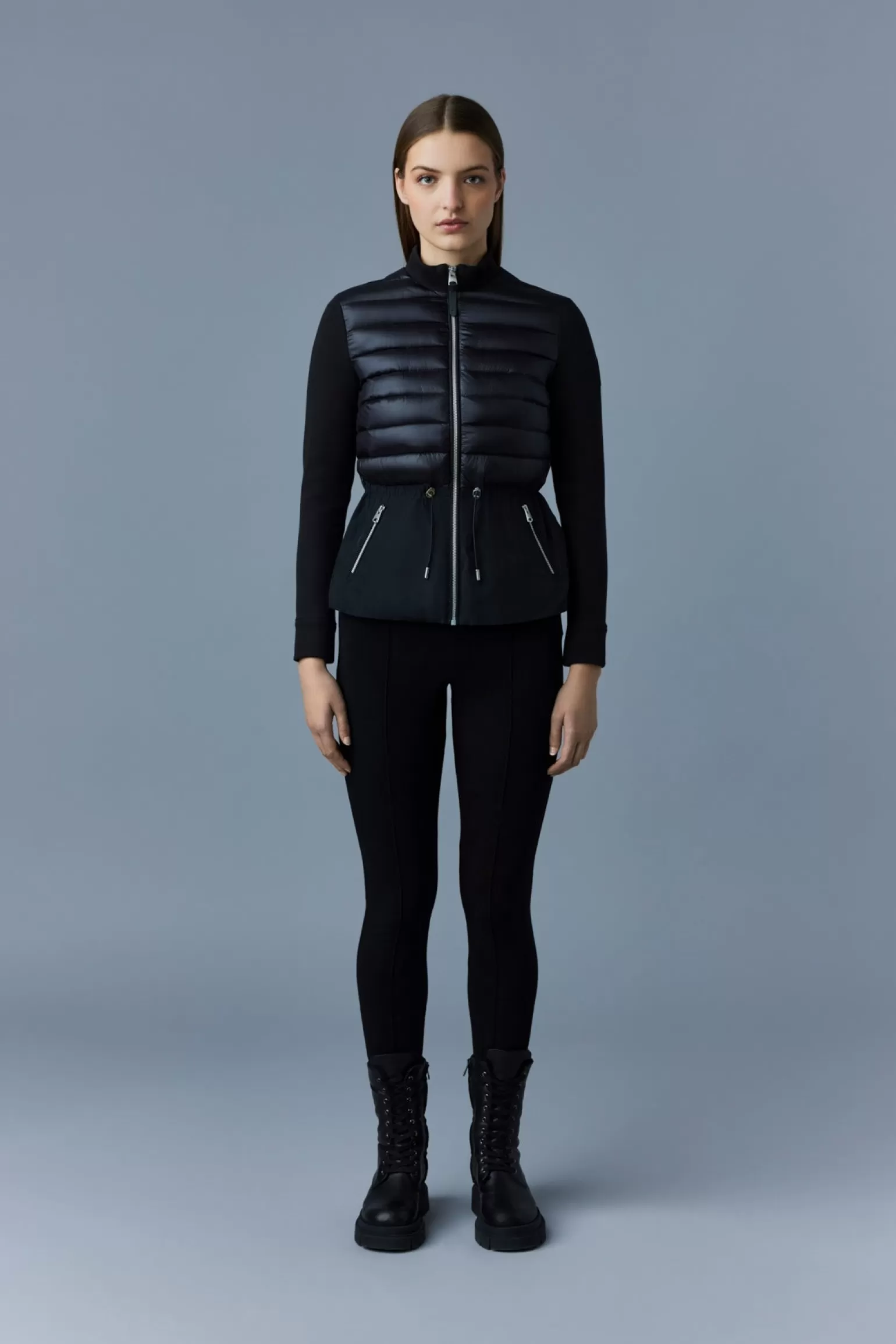 Mackage JOYCE Hybrid jacket with peplum Black Clearance