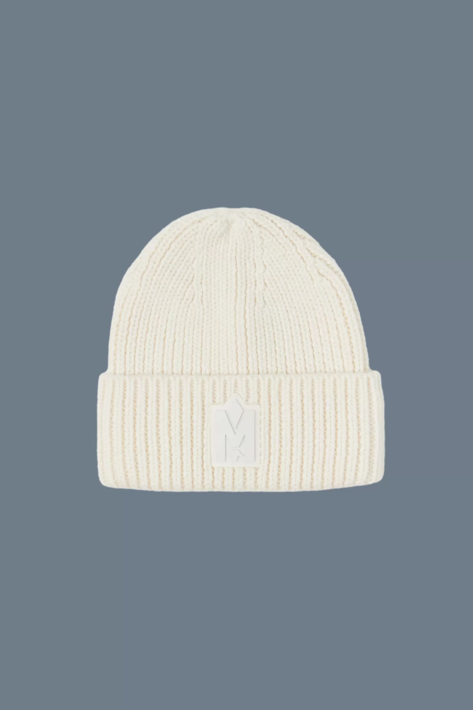 Mackage JUDE-WZ hand-knit toque with ribbed cuff Cream Shop