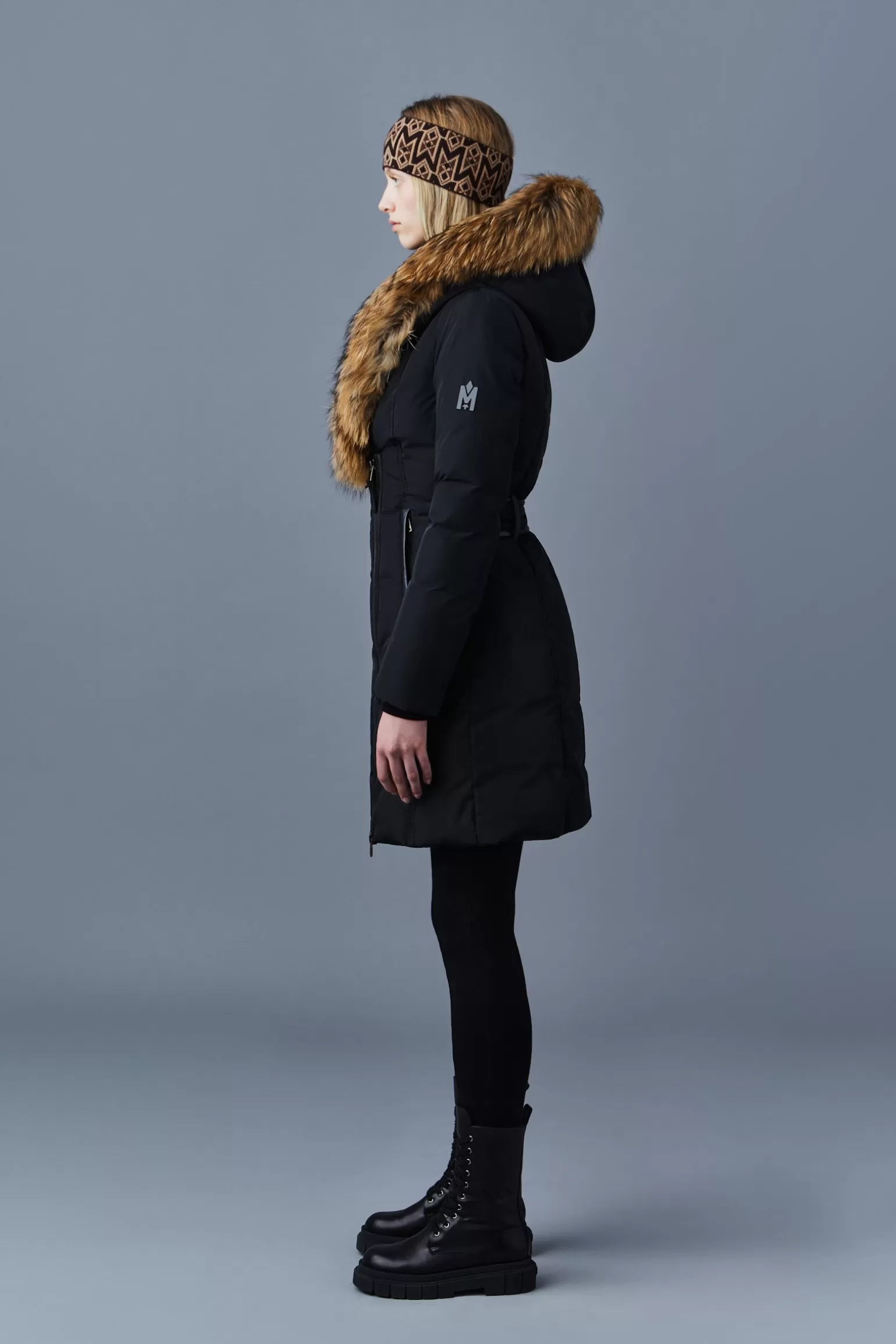 Mackage KAY down coat with natural fur Signature Collar Black Online