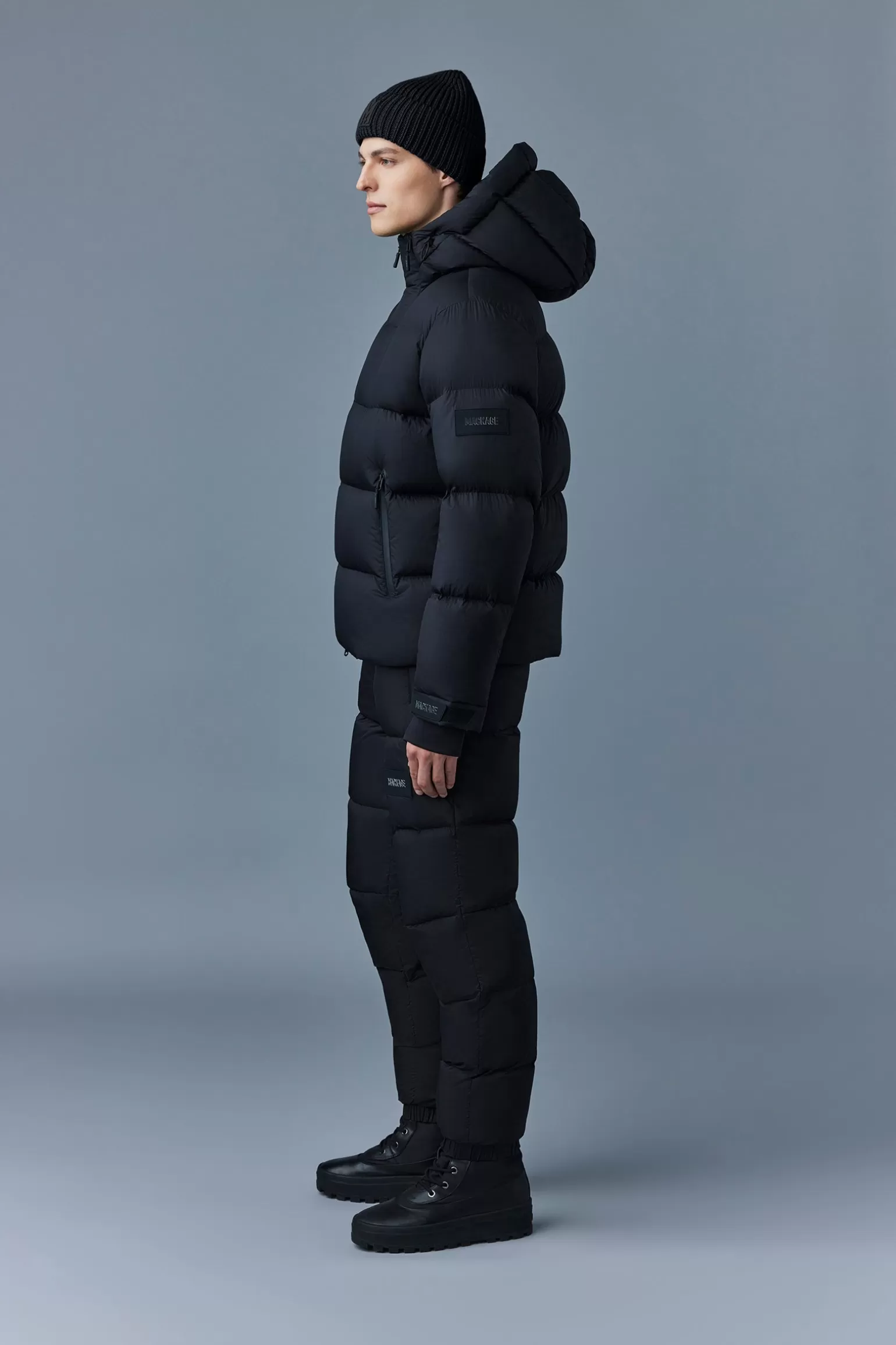 Mackage KENJI Down ski jacket with asymmetrical zip closure Black Best