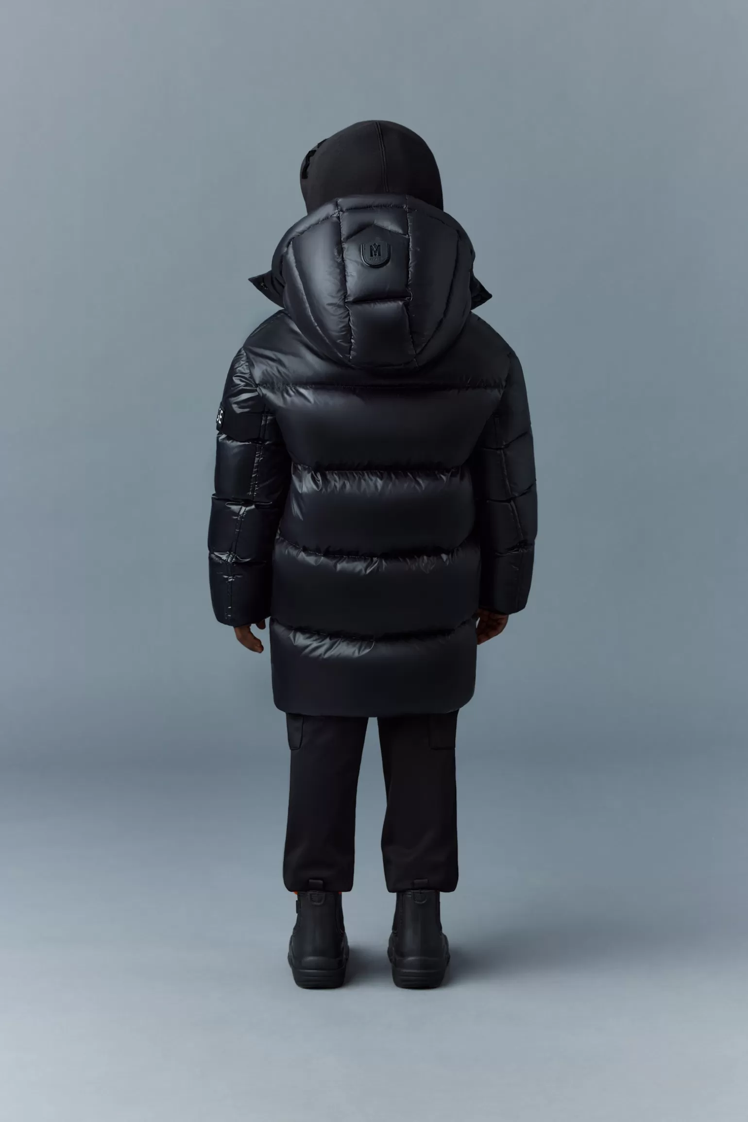 Mackage KENNIE Lustrous light down parka with hood for kids (8-14 years) Black Best Sale