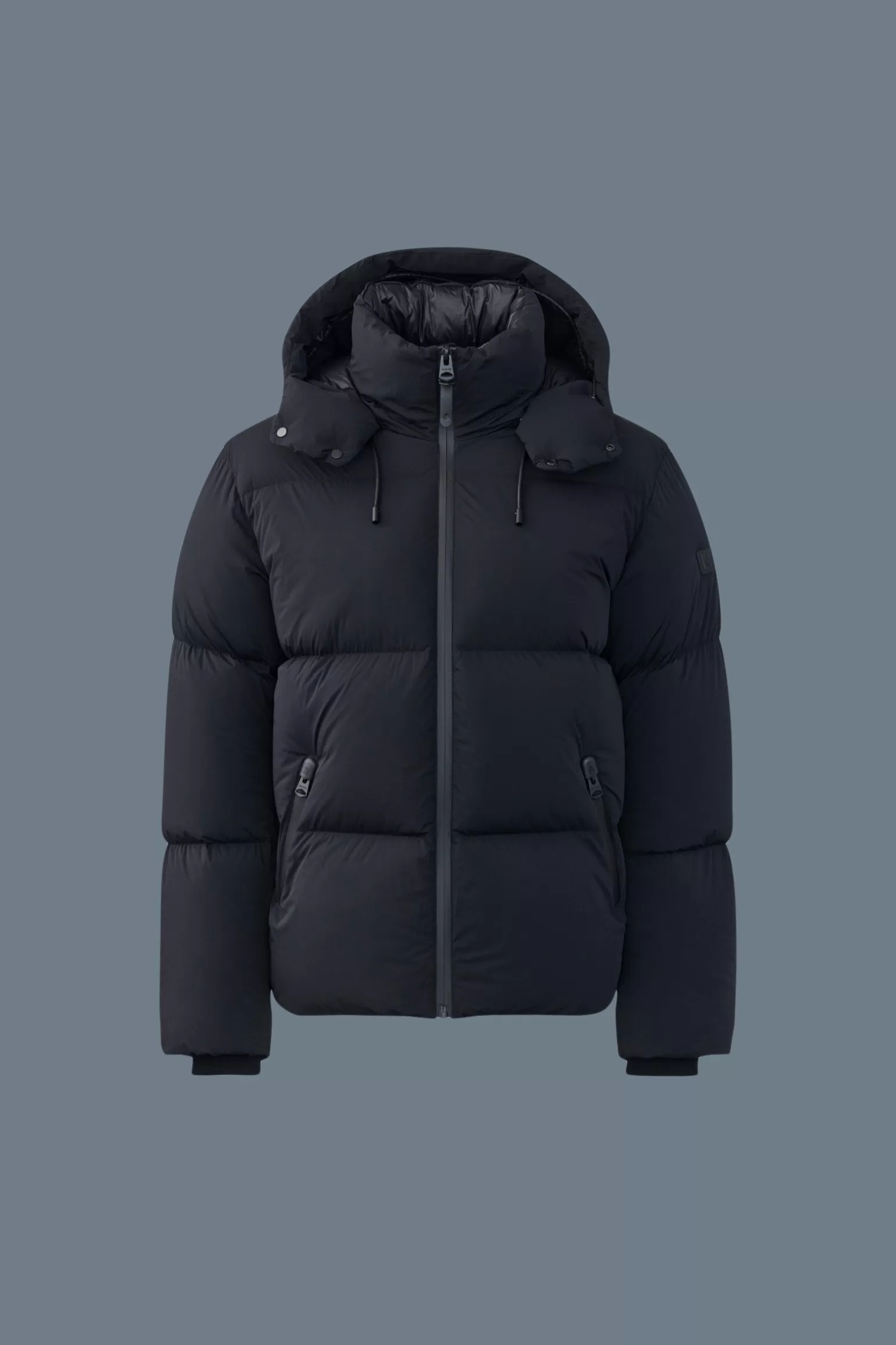 Mackage KENT Stretch matt down jacket with hood Black Cheap