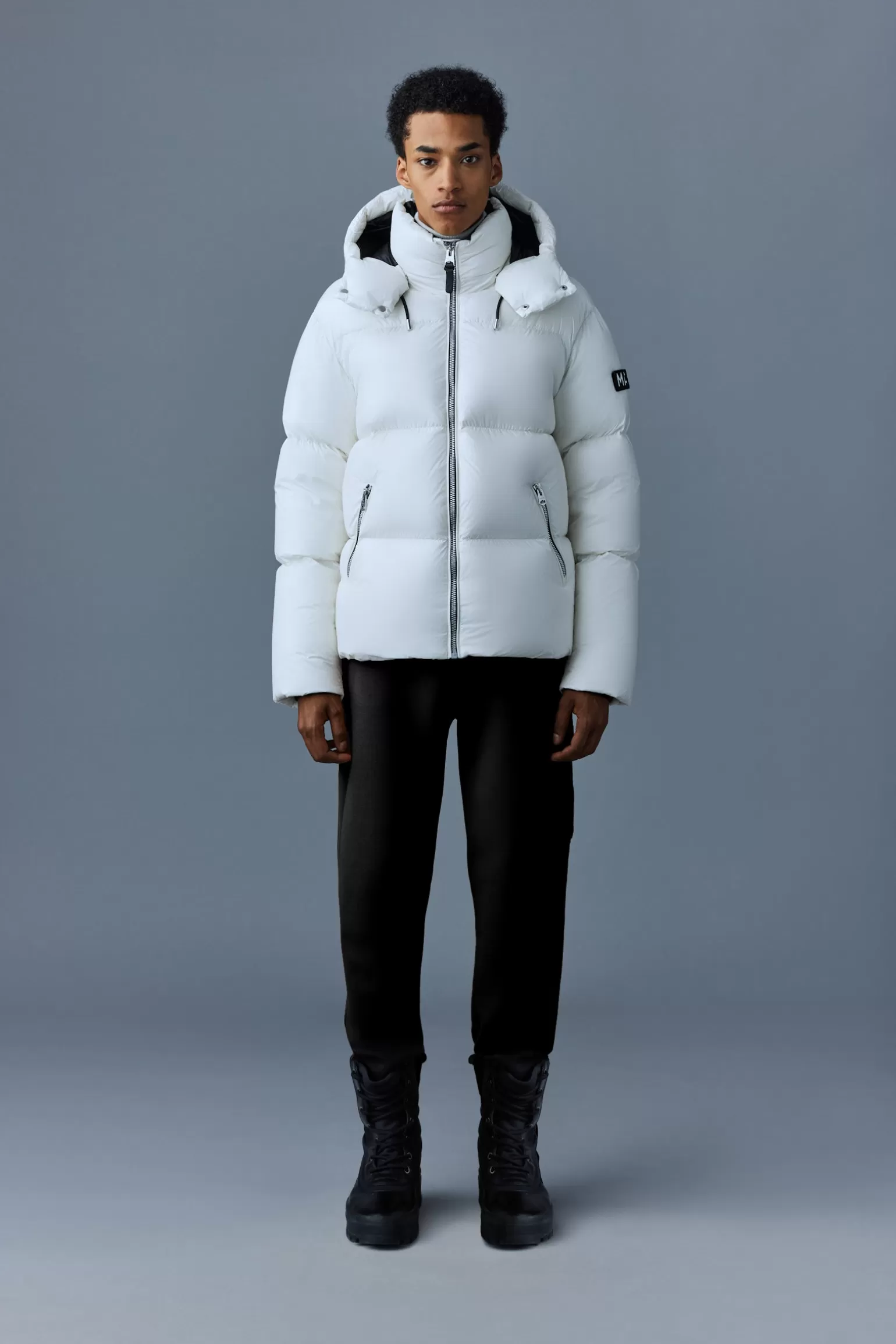 Mackage KENT-Z lustrous down jacket with hood White Best