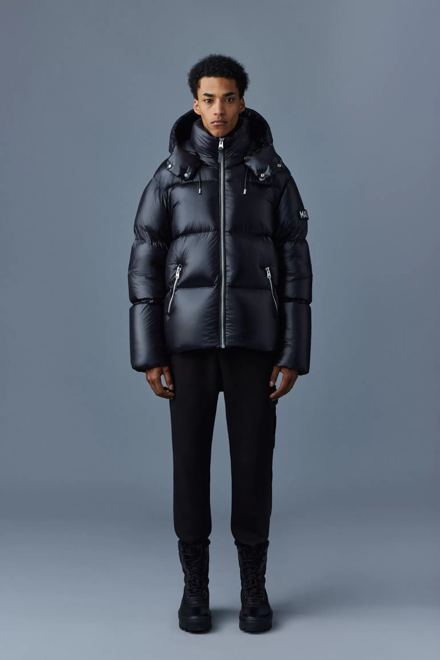 Mackage KENT-Z lustrous down jacket with hood Black Outlet