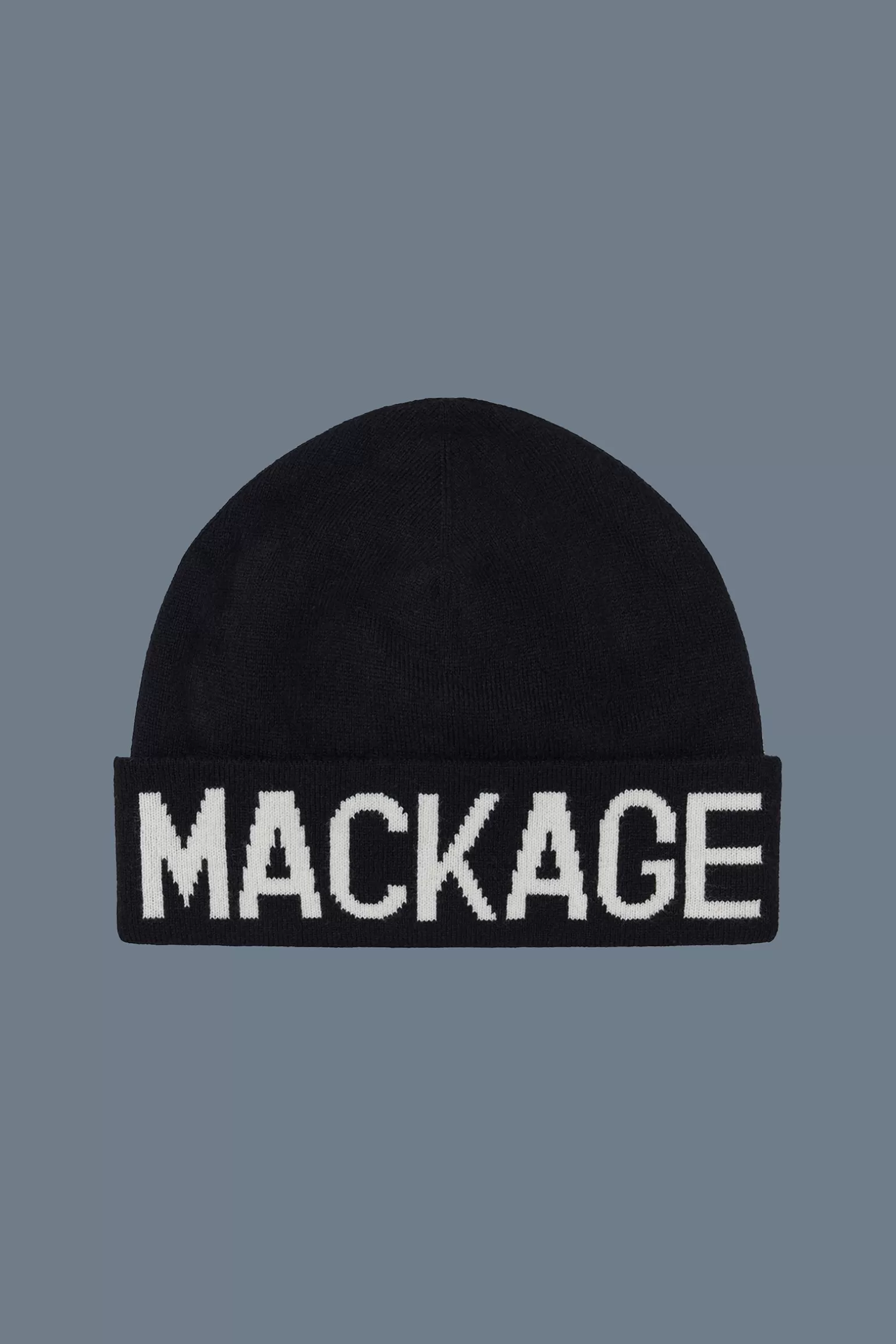 Mackage KIKO knit merino blend logo hat Black Flash Sale