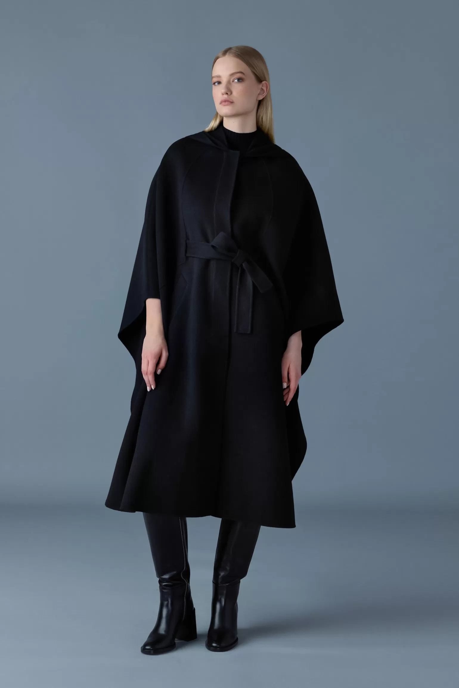 Mackage KIRSTYN Double-face wool cape coat Black Fashion