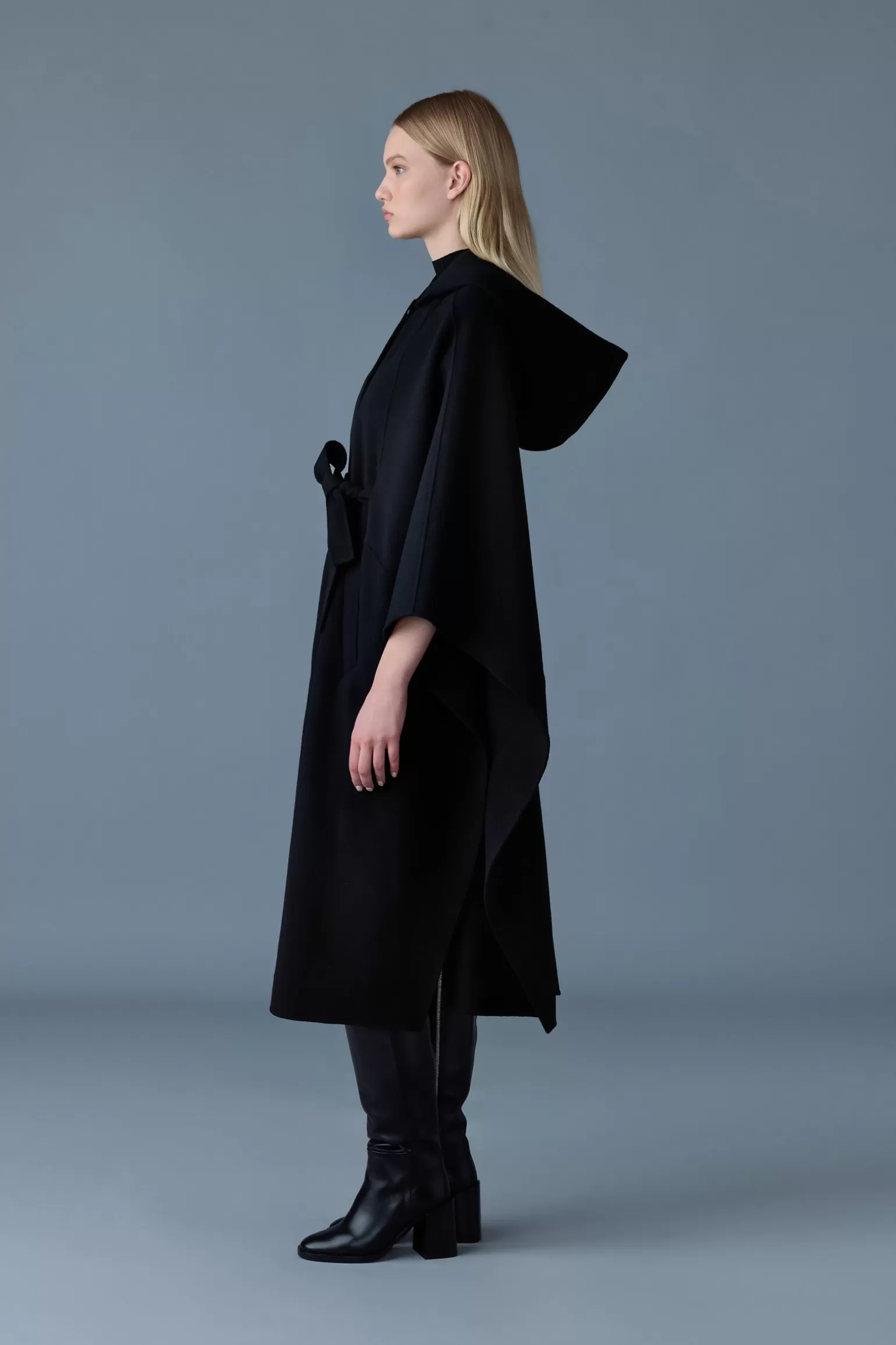 Mackage KIRSTYN Double-face wool cape coat Black Fashion