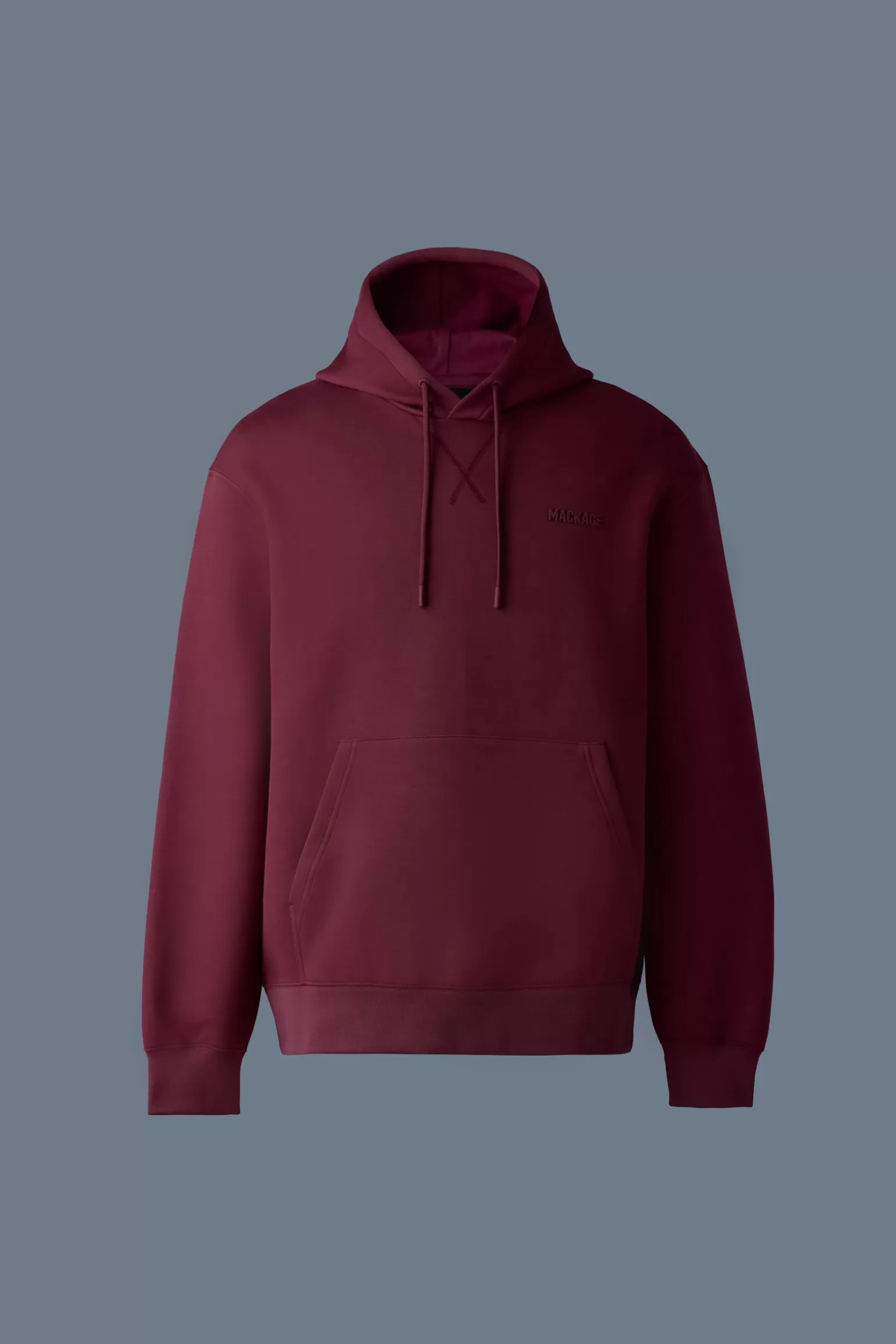 Mackage KRYSTIAN Double-face Jersey hoodie Garnet Flash Sale