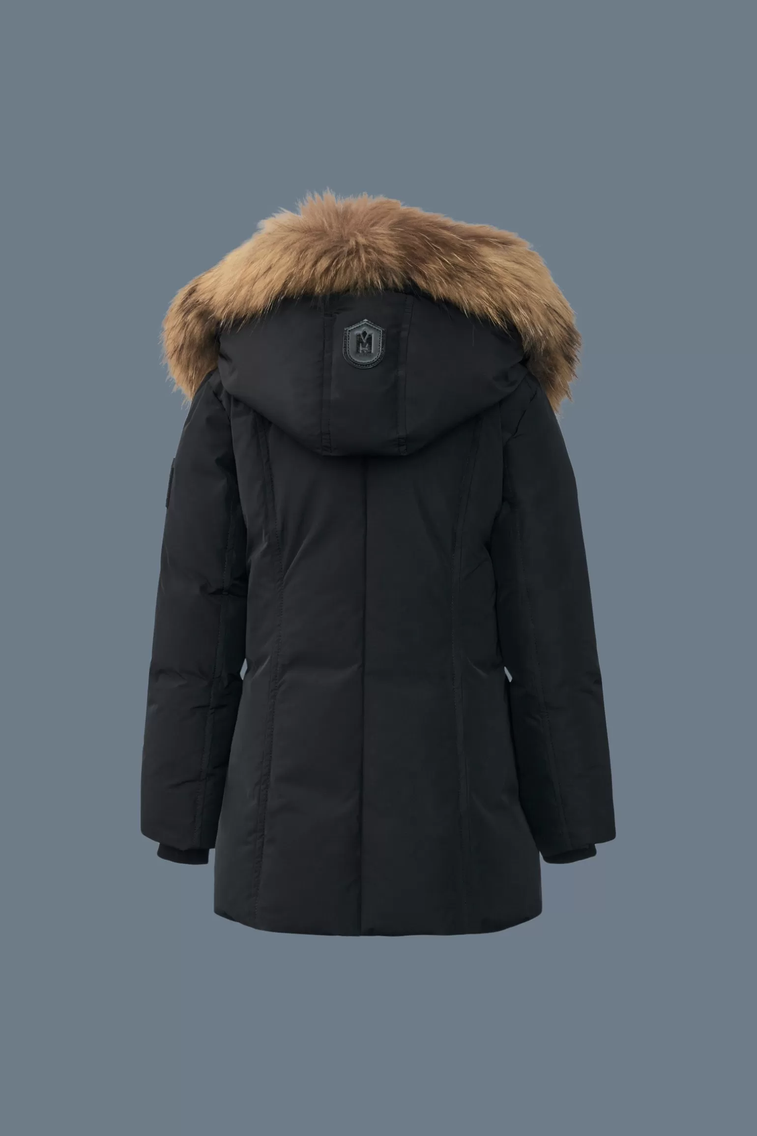 Mackage LEELEE Down coat with removable natural fur Signature Collar for kids (8-14 years) Black Outlet