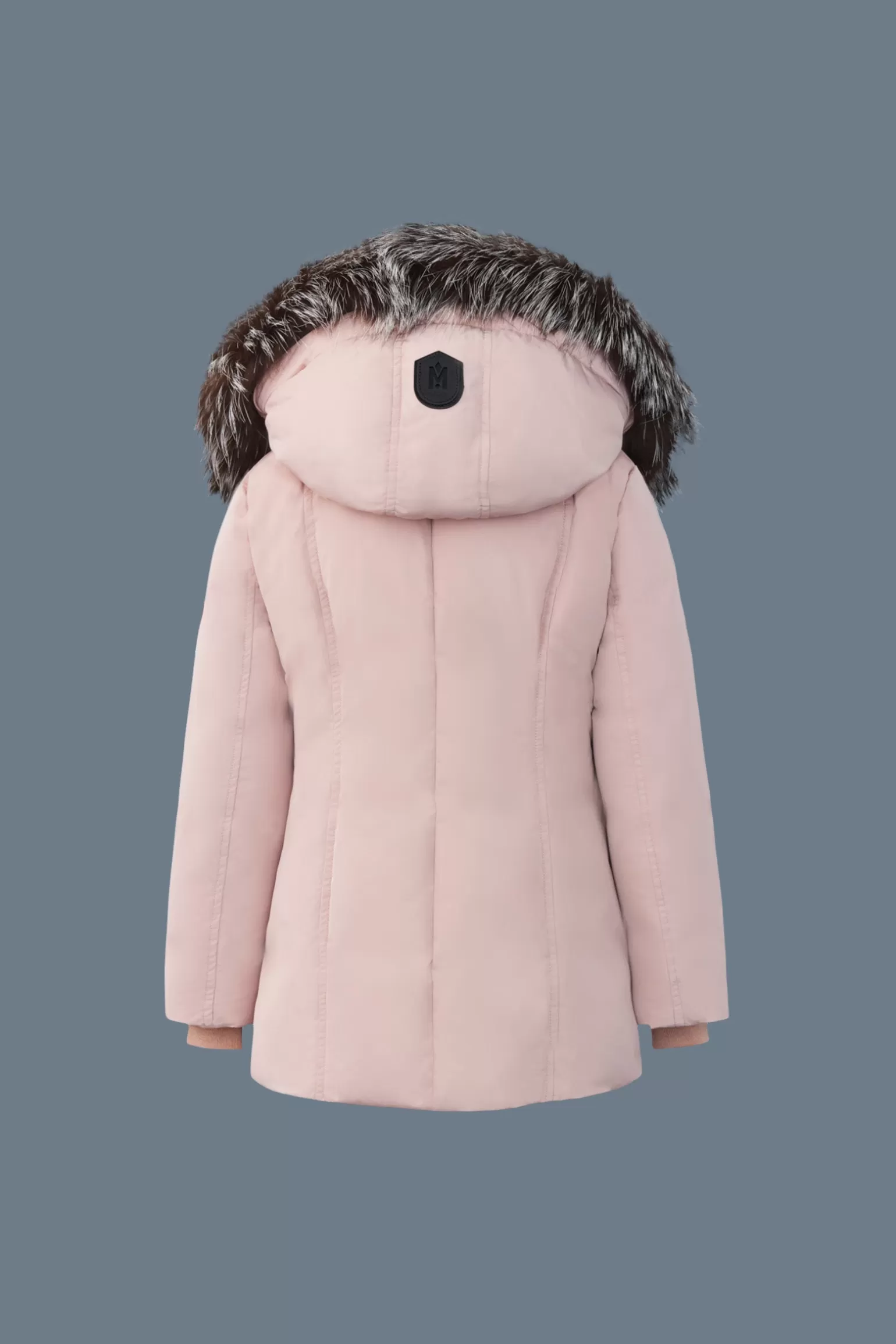Mackage LEELEE Down coat with removable silver fox Signature Collar for kids (8-14 years) Petal Shop