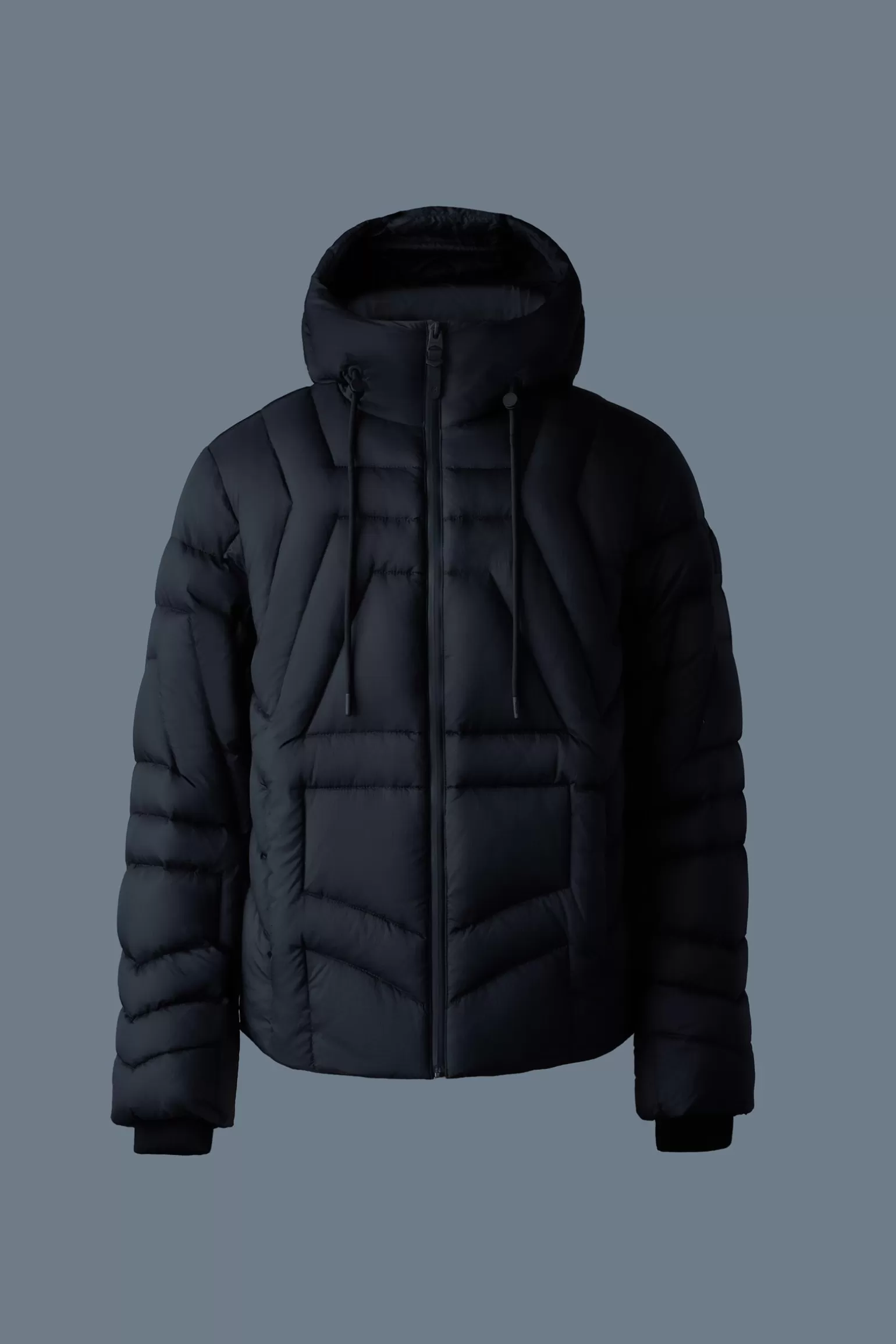 Mackage LUKE Softwash Geometrical channel quilt down jacket Black Shop