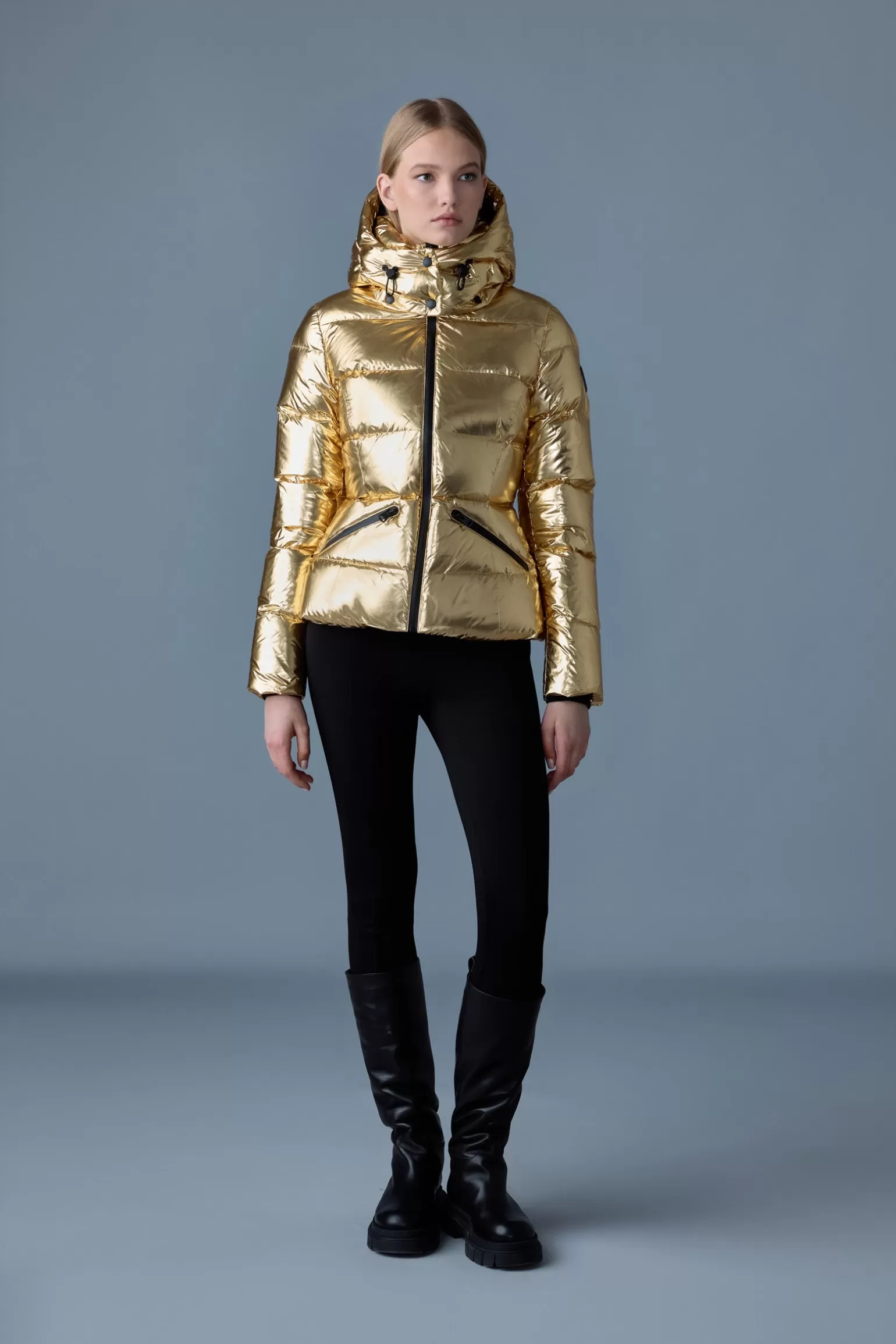 Mackage MADALYN-M Metallic laminate down jacket Gold Best