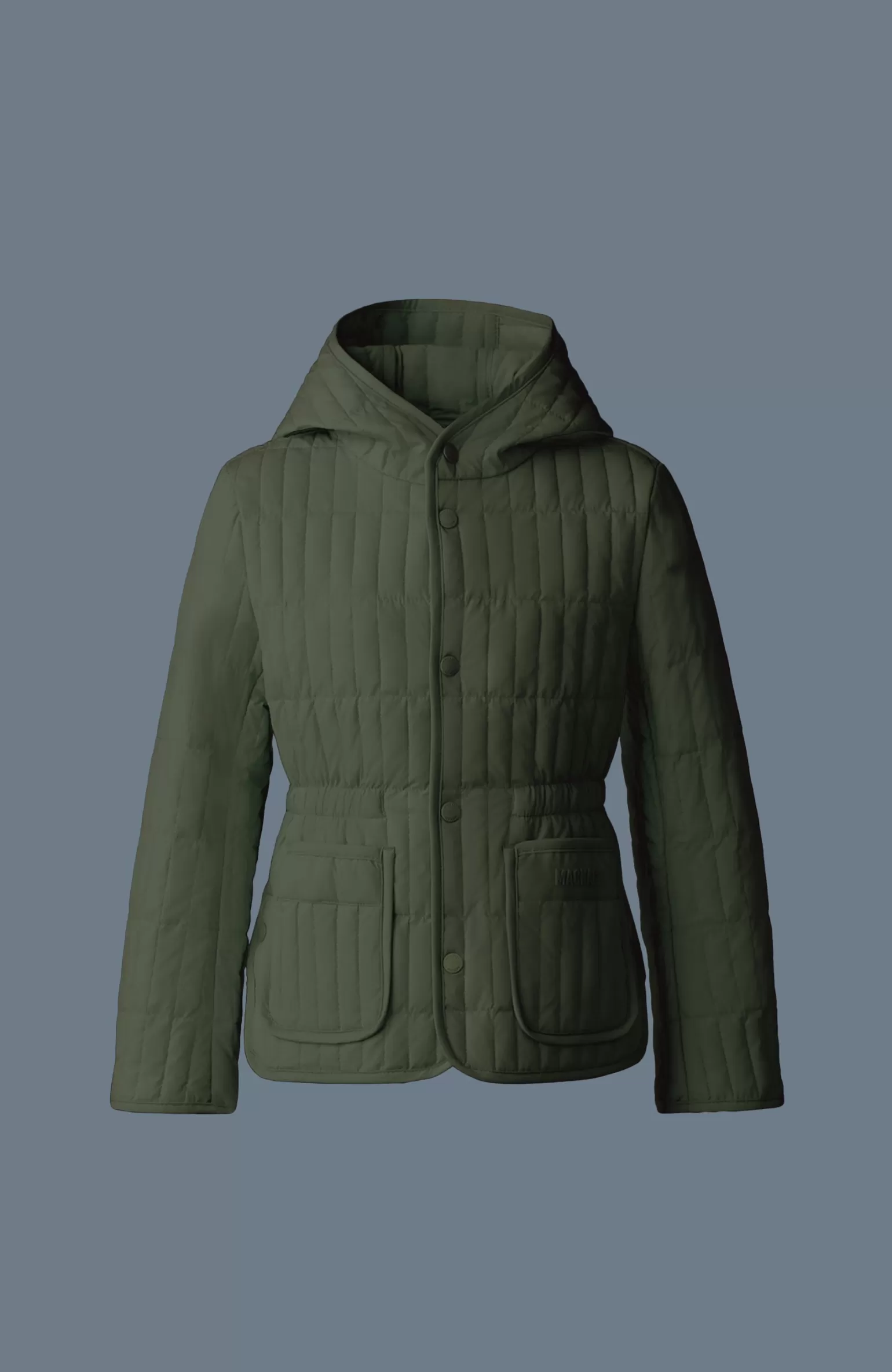 Mackage MAURA Light down vertical quilted jacket for kids (8-14 years) LightMilitary Hot