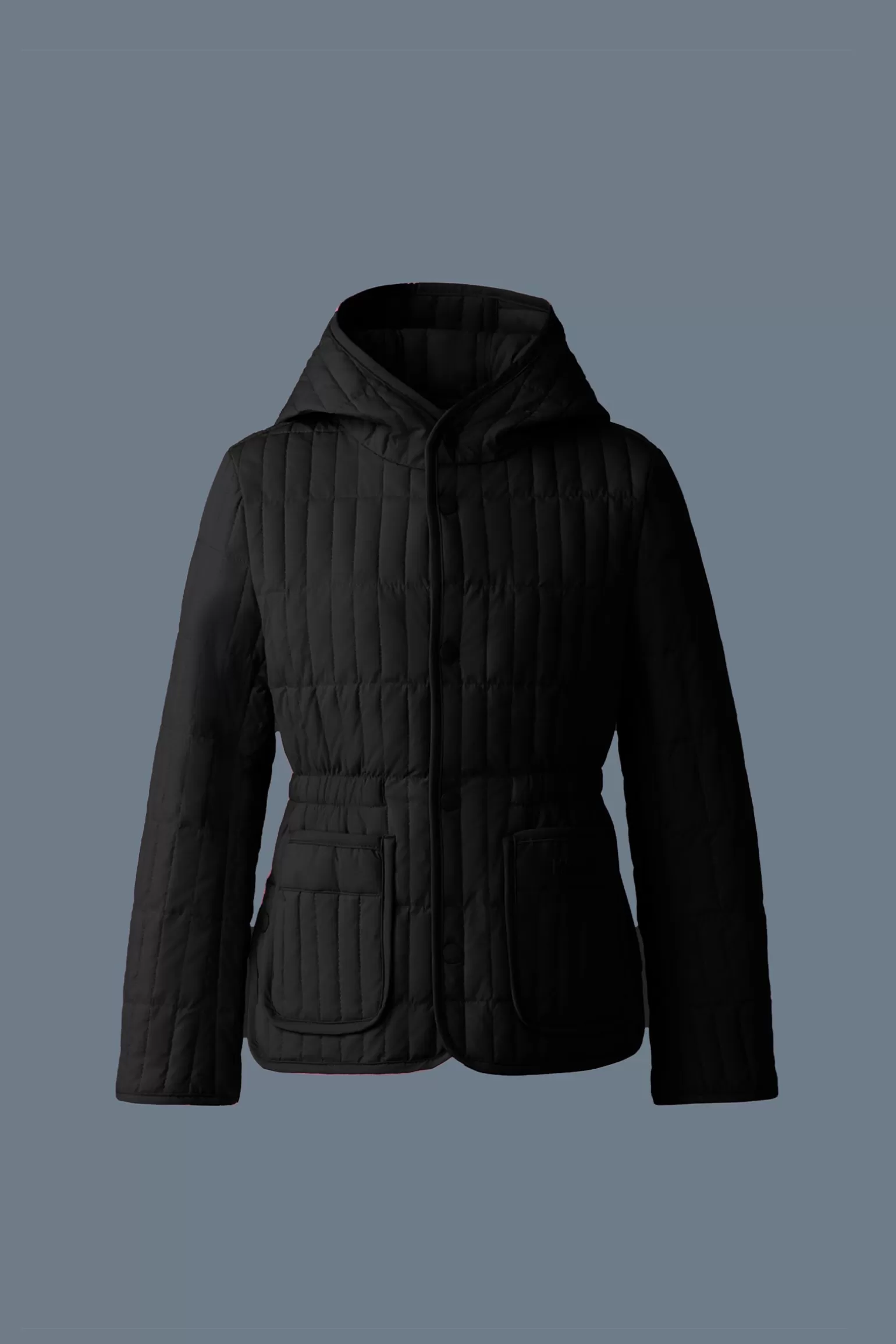 Mackage MAURA Light down vertical quilted jacket for kids (8-14 years) Black Fashion