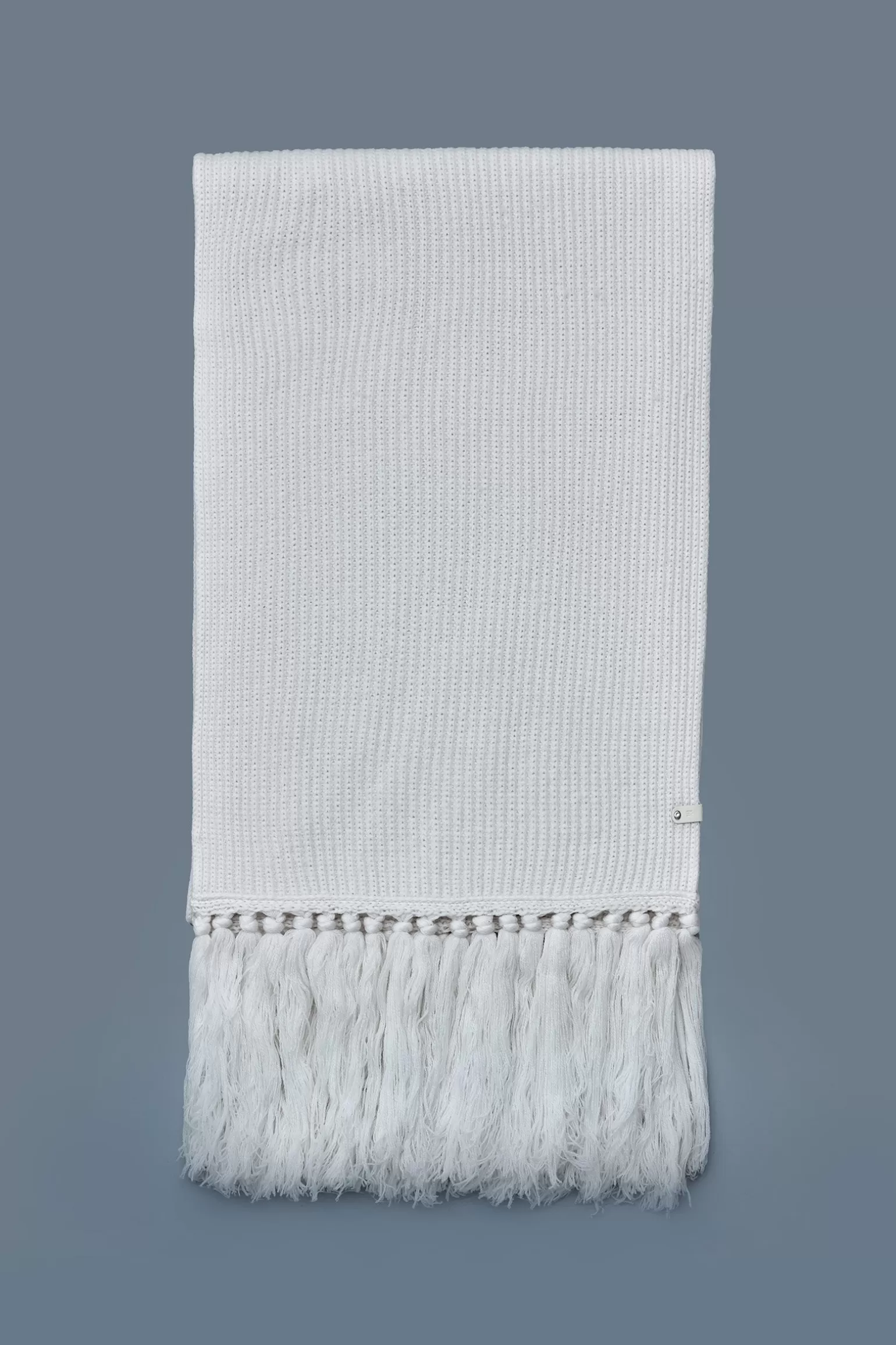 Mackage MONA Rectangular wool scarf with fringed ends Cream Best Sale