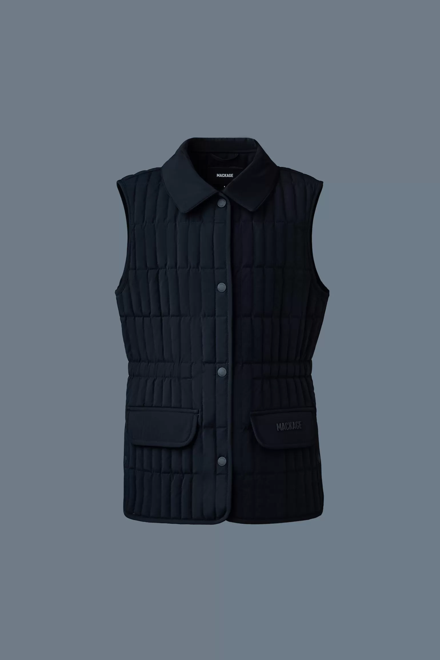 Mackage NAYA Light down vertical quilted vest for kids (8-14 years) Black Outlet
