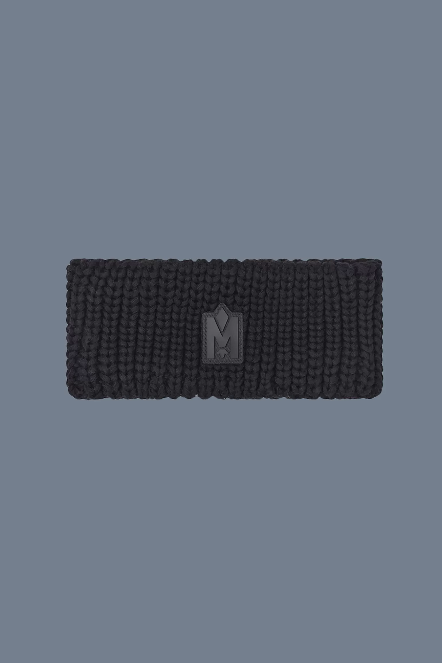 Mackage SIM-Z Rib knit merino wool headband Black Clearance