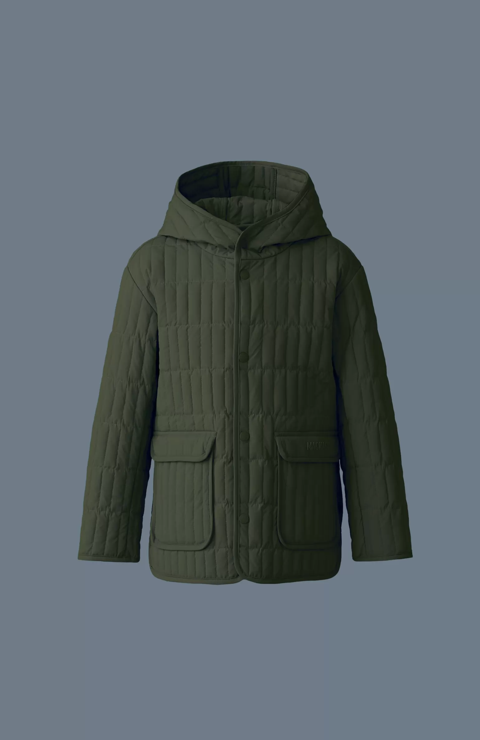 Mackage SPENCER Light Down Vertical Quilted Jacket for kids (8-14 years) LightMilitary Sale